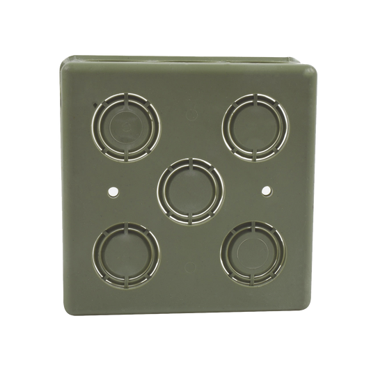 Caja Cuadrada  de 1/2" - 3/4" para PVC Conduti Pesado.