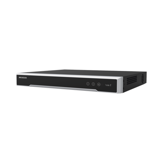 NVR 8 Megapixel (4K) (Compatible con Cámaras ACUSENSE) / 16 canales IP / 16 Puertos PoE+ / 2 Bahías de Disco Duro / Salida de Vídeo en 4K