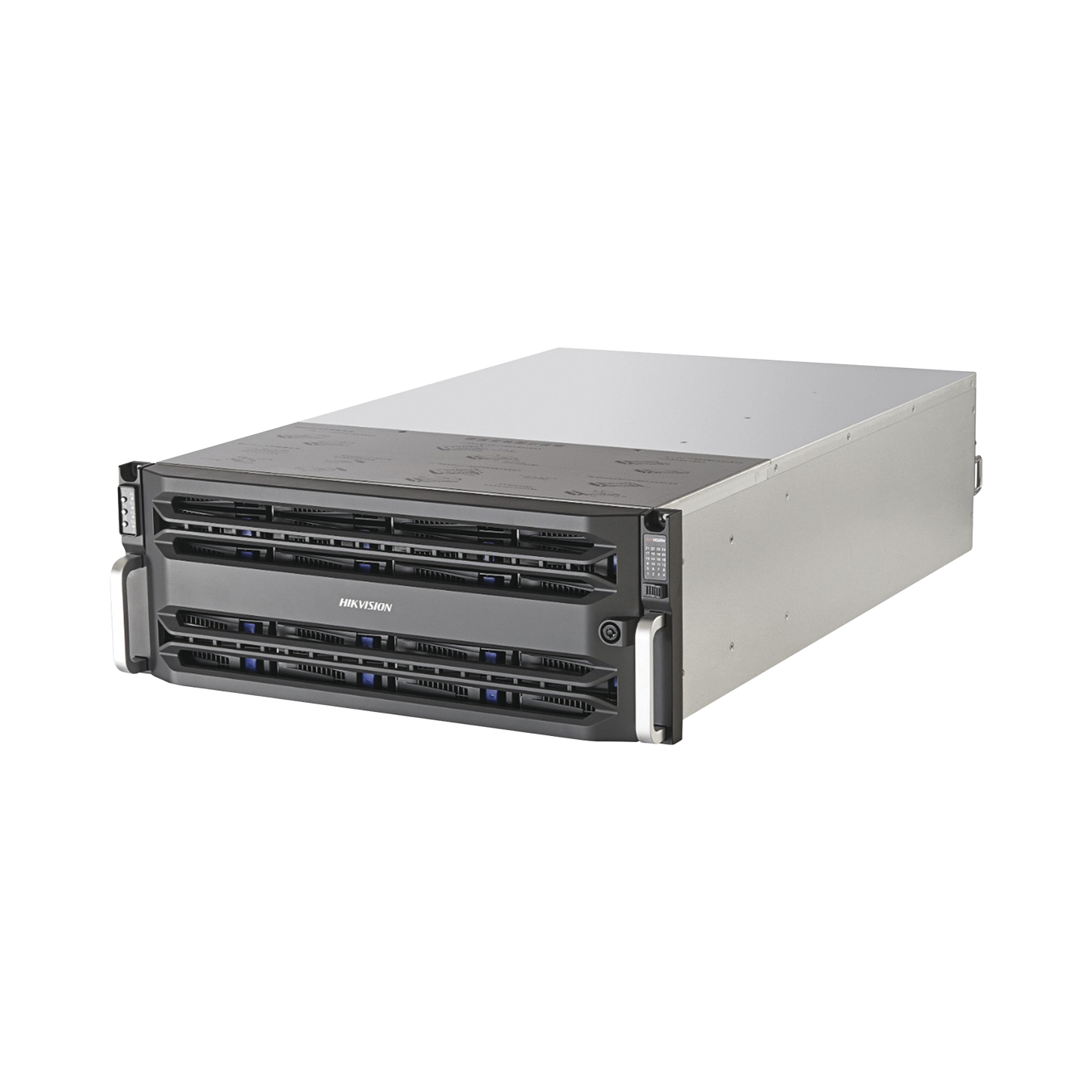 Servidor de Almacenamiento en Red / Soporta 24 Discos Duros (No Incluye Discos) / Soporta Hasta 512 Canales IP / Contralor Simple