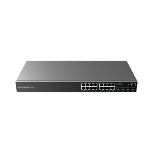 Switch Gigabit Administrable / 16 puertos 10/100/1000 Mbps + 4 Puertos SFP Uplink / Compatible con GWN Cloud.