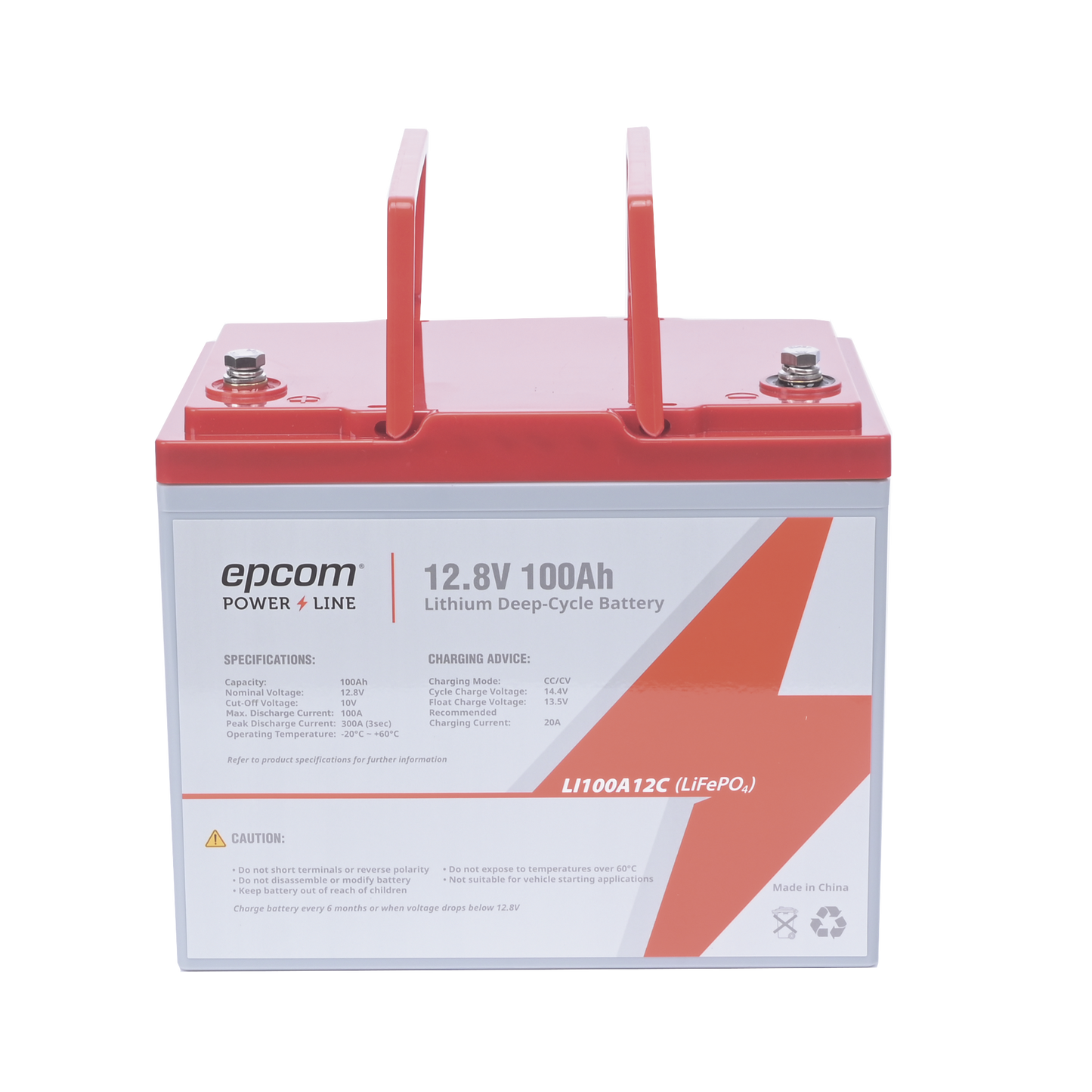 Batería de Litio Ciclo Profundo 12.8 Vcd 100Ah (LiFePO4)