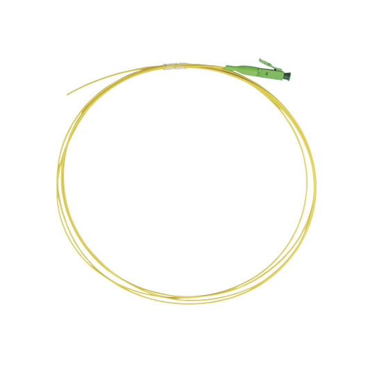 Pigtail de Fibra Óptica Monomodo LC/APC, simplex de 1 metro
