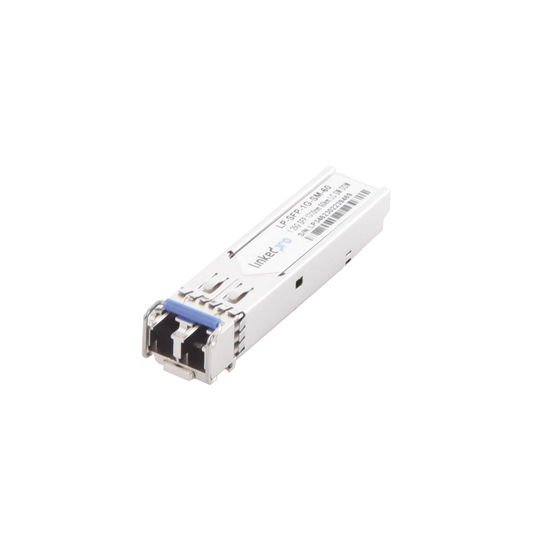 Transceptor SFP (Mini-Gbic) / Monomodo / 1.25 Gbps de velocidad / Conectores LC Dúplex / Hasta 60 km de Distancia