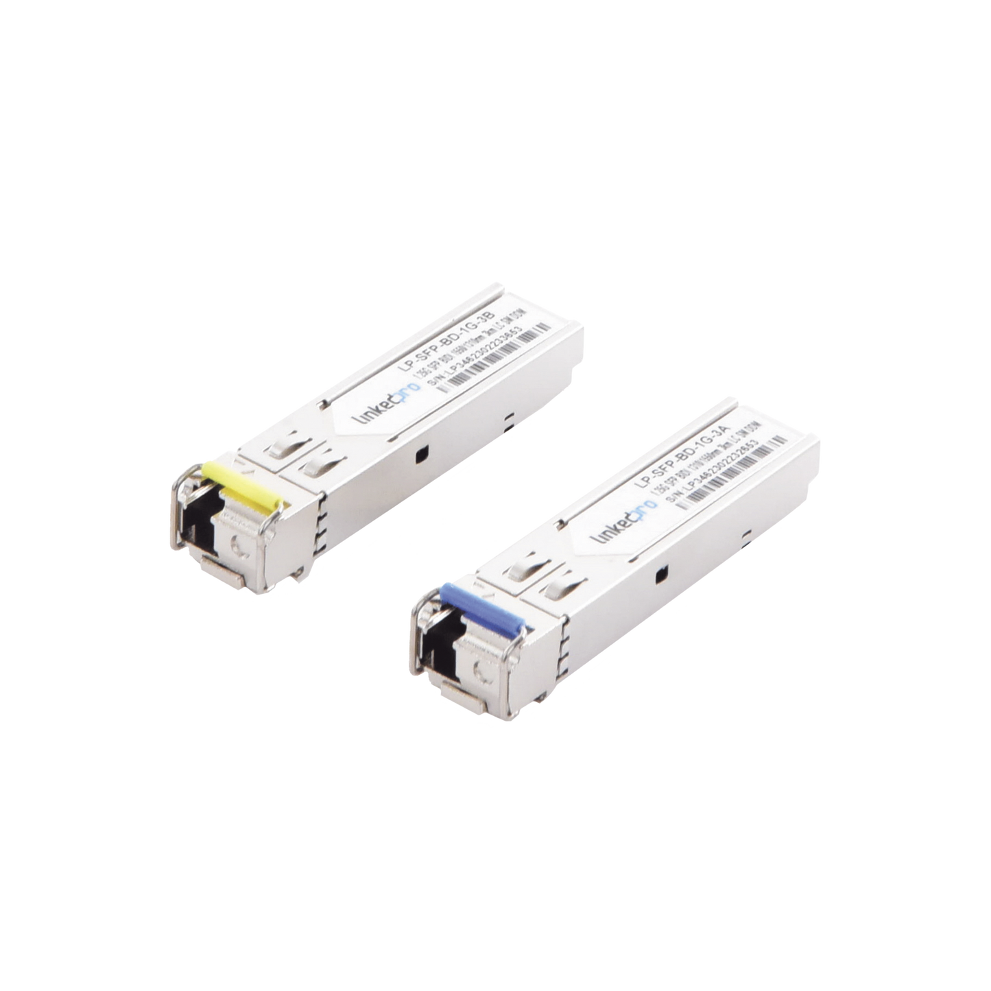 Transceptores Bidireccionales SFP (Mini-Gbic) / Monomodo / 1.25 Gbps de velocidad / Conector LC / Hasta 3 km de Distancia / 2 Piezas