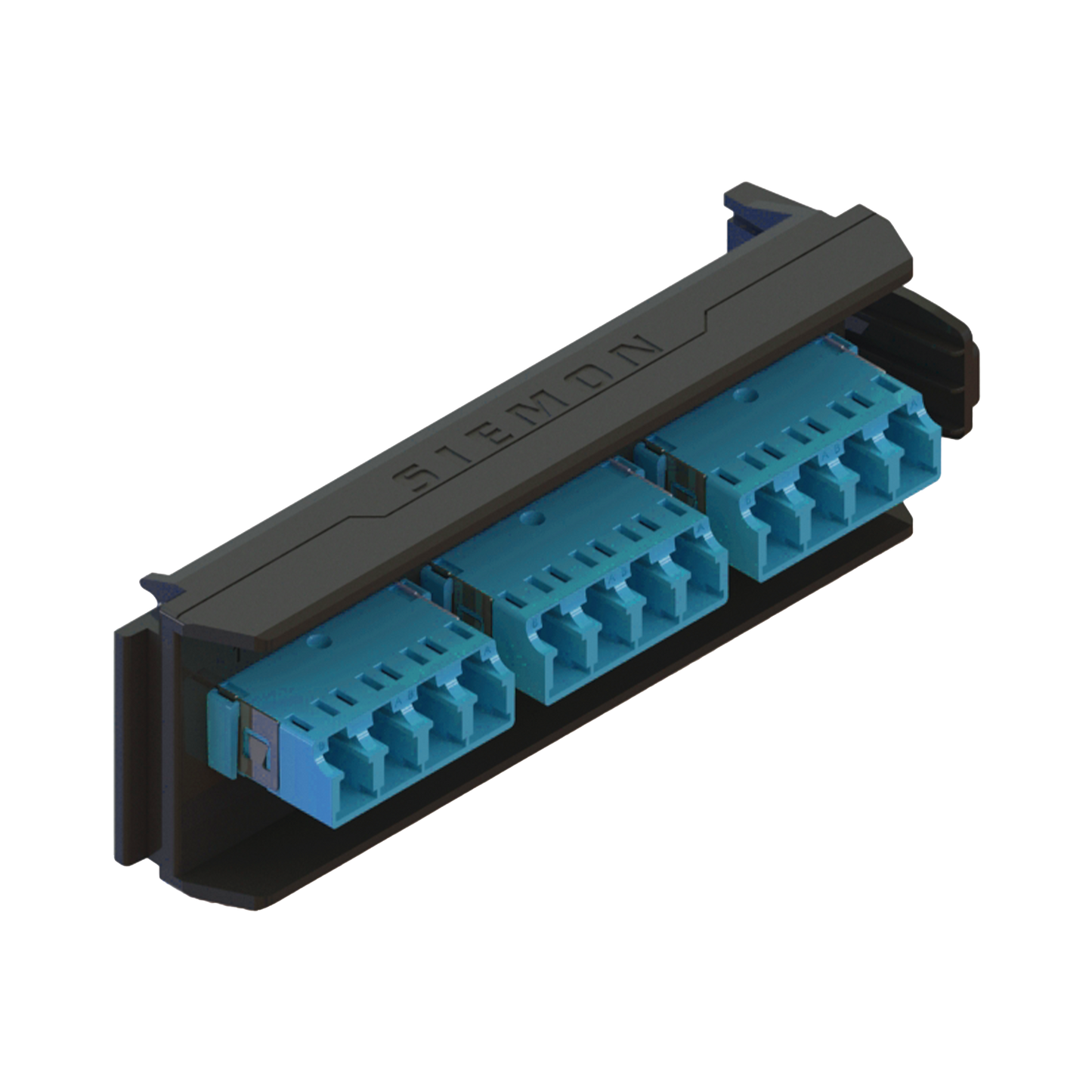 Placa Acopladora LightVerse, 6 Conectores Dúplex LC/APC, Acepta hasta 12 fibras Monomodo (No Shuttered)