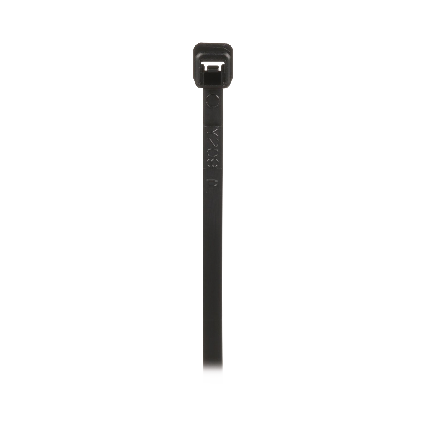 Cincho de Nylon 6.6 de Bloqueo, 203 mm de largo, Color Negro, Exterior Resistente a Rayos UV, Paquete de 1000pz