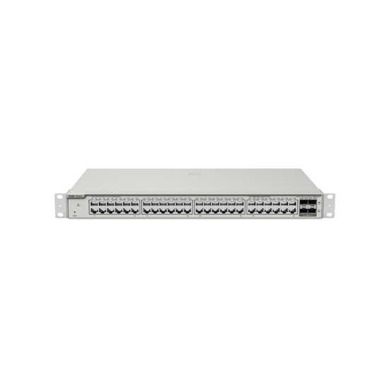Switch Administrable PoE con 48 puertos Gigabit PoE 802.3af/at + 4 SFP+ para fibra 10Gb, gestión gratuita desde la nube, 370w