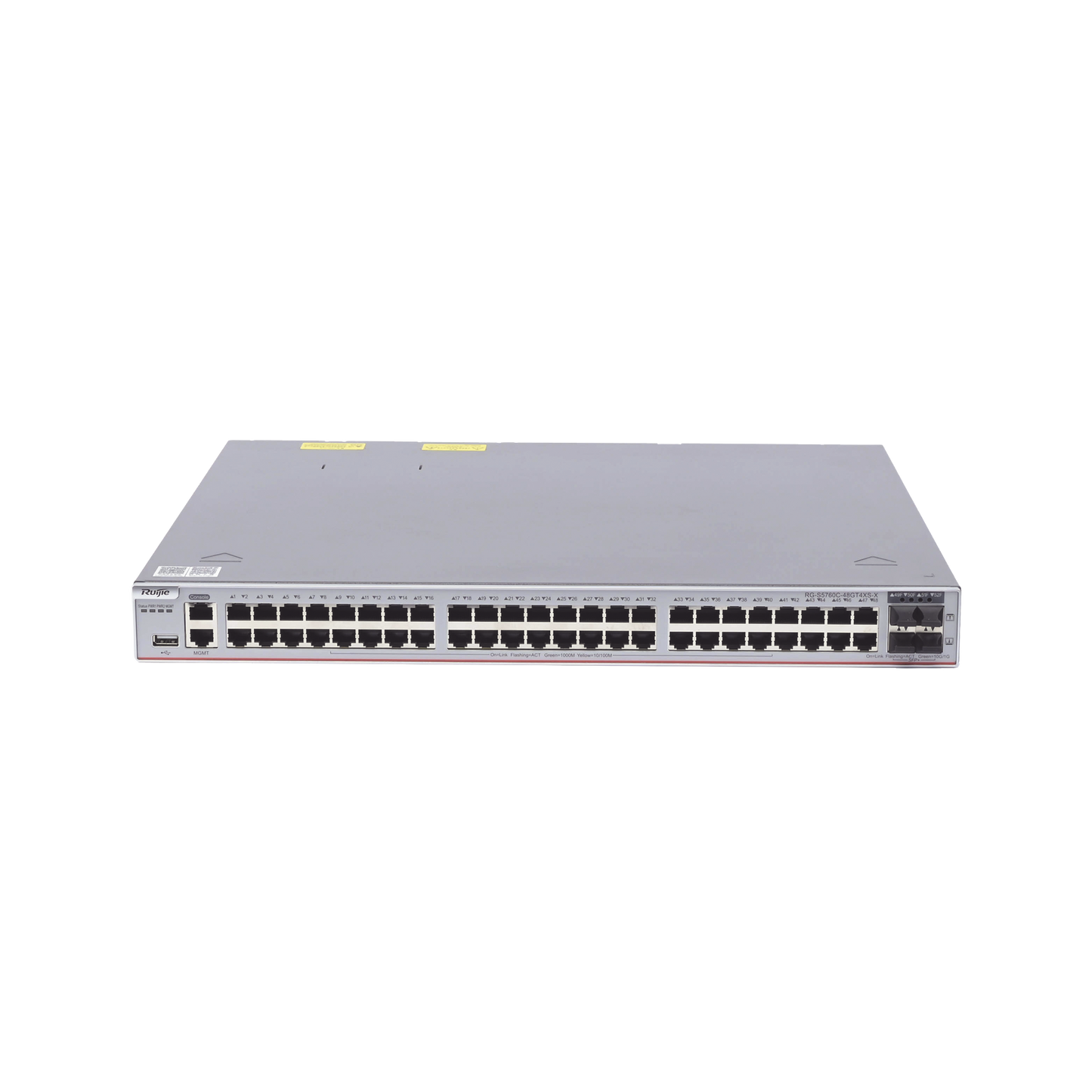 Switch Core Administrable Capa 3 con 48 puertos Gigabit + 4 SFP+ para fibra 10Gb, gestión gratuita desde la nube.