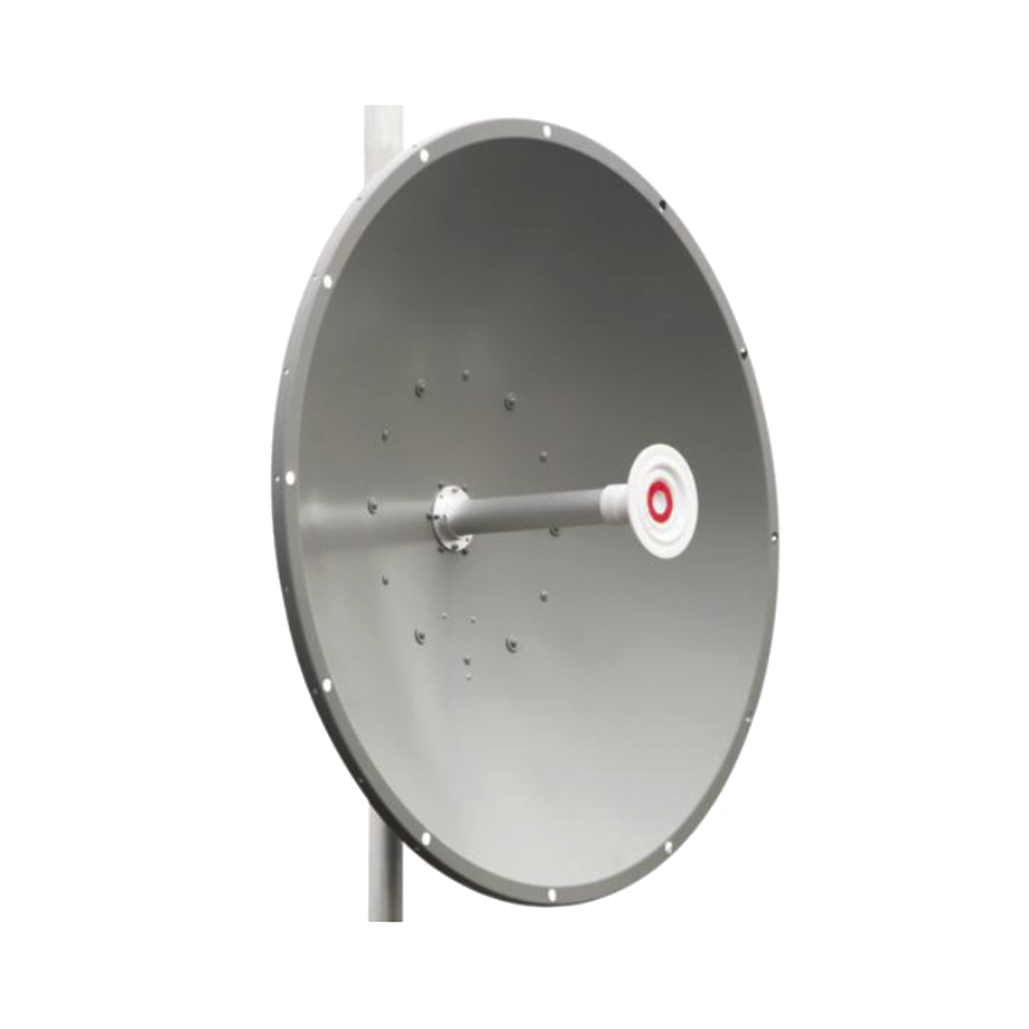 Antena direccional de 3 ft, 5.1 a 7.1 GHz, Ganancia 34 dBi, Conectores N-hembra, Polarización doble, incluye montaje para torre o mástil