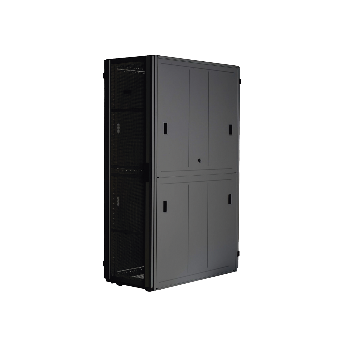 Gabinete FlexFusion™ XGL (Light) para Centros de Datos, 42 UR, 600 mm de Ancho, 1070 mm de Profundidad, Fabricado en Acero, Color Negro