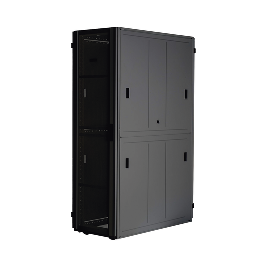 Gabinete FlexFusion™ XGL (Light) para Centros de Datos, 42 UR, 800 mm de Ancho, 1200 mm de Profundidad, Fabricado en Acero, Color Negro