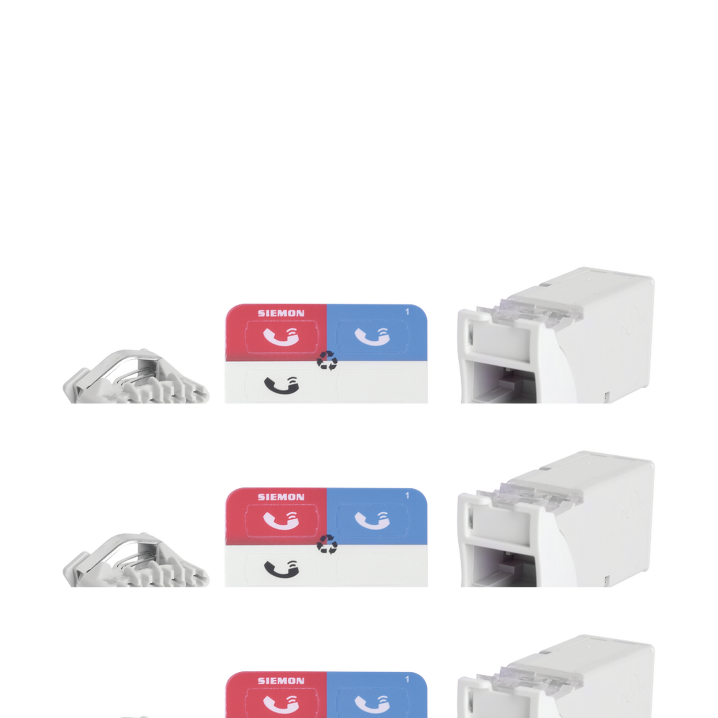 Jack Z-Max Cat6A, Utp, Montaje Híbrido En Placa De Pared (Plano Y Angulado), Color Blanco