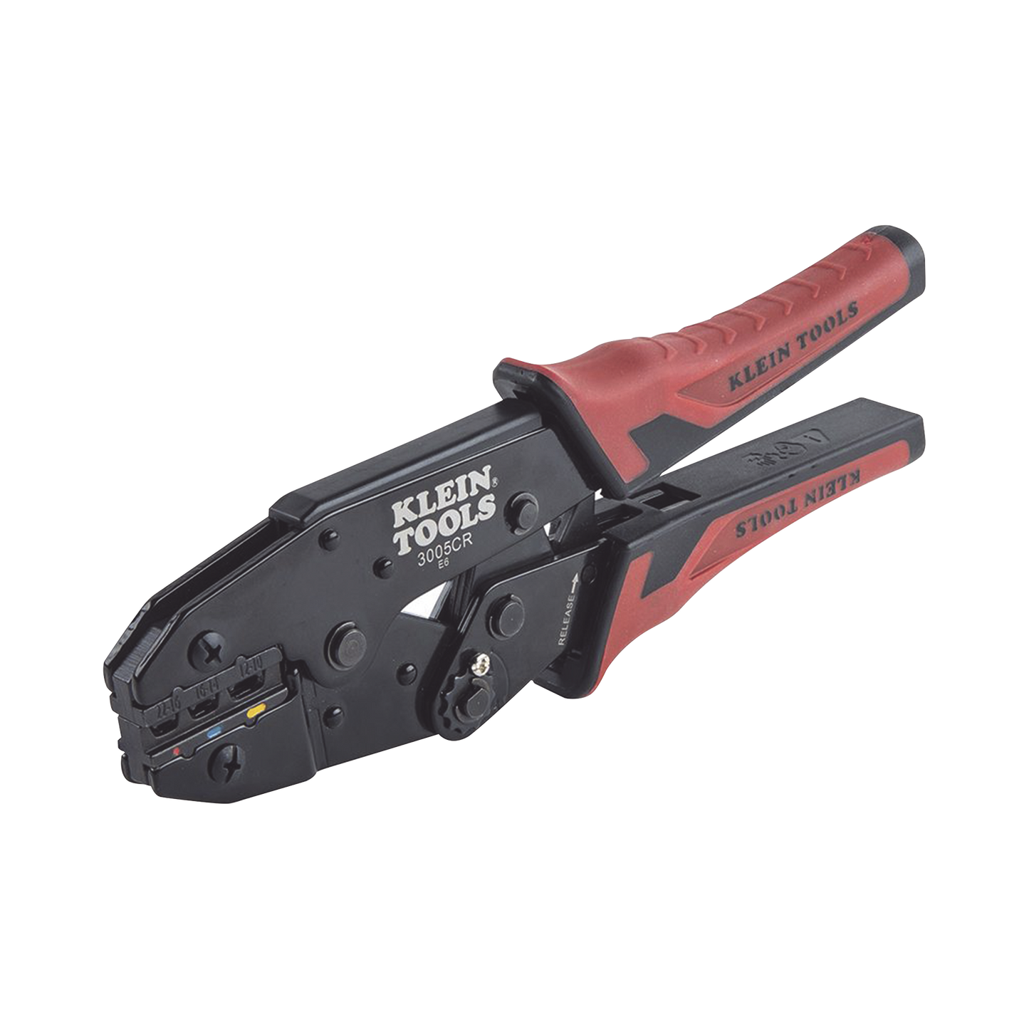 Pinza Ponchadora Para Terminales Con Aislamiento En Cable De Cobre Sólido Y Trenzado De 10-22 Awg.