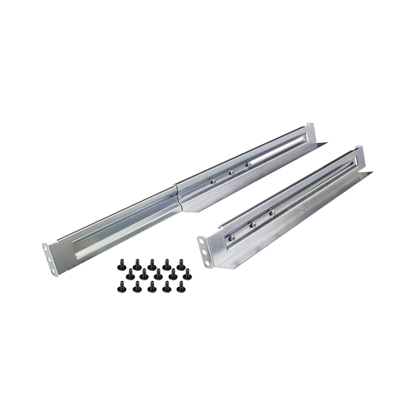 Kit De Rieles Para Racks De 4 Postes, Para Ups De 1 A 3 Ur, Profundidad Ajustable, Soporte De Peso De 104.78 Kg