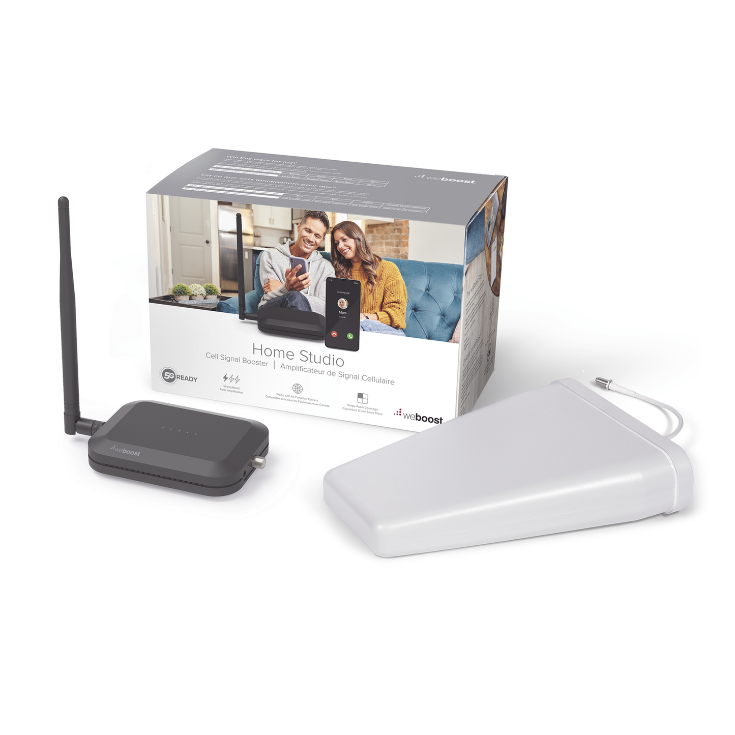 Kit De Amplificador De Señal Celular Home Studio, Especial Para Datos 4G Lte, 3G Y Voz. Mejora La Señal Para Cubrir Una Habitación.
