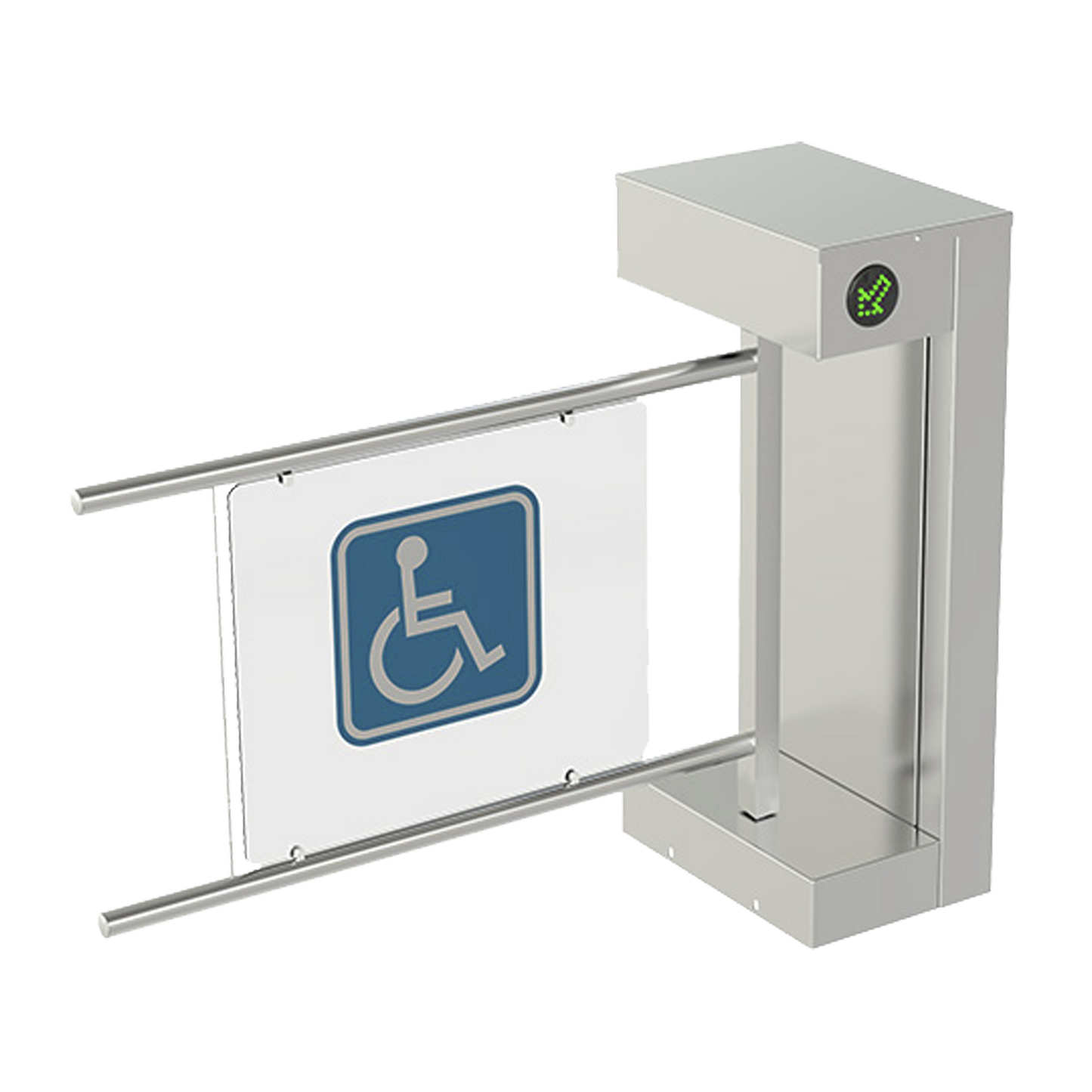 Torniquete De Cortesia Motorizado / Acabado En Acero Inoxidable Y Acrilico / Bidireccional