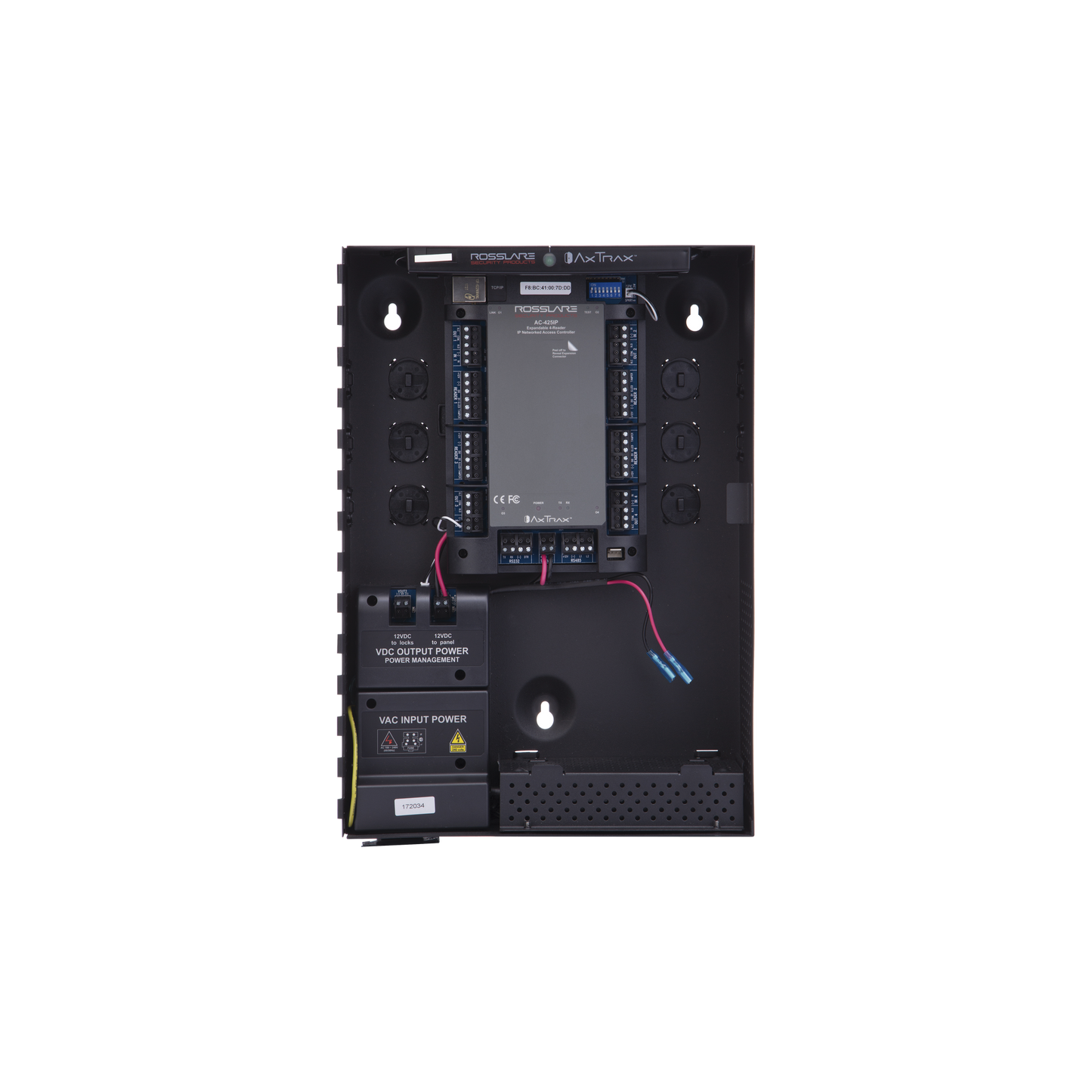 Controlador De Acceso Para 4 Lectoras / Expandible A 4 Lectores Adicionales / 30,000 Tarjetas / 20,000 Eventos / Incluye Gabinete Y Fuente De Alimentación / Nueva Generación!