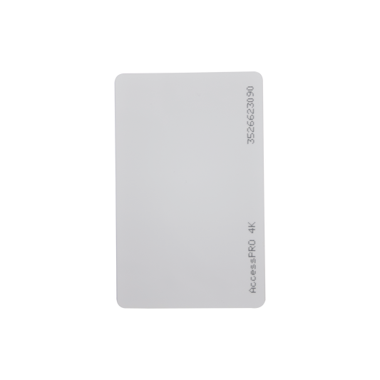 Tarjeta Mifare Classic / Tipo Iso Card / Memoria 4Kb / Imprimible / Frecuencia 13.56 Mhz/ Formato Cr80