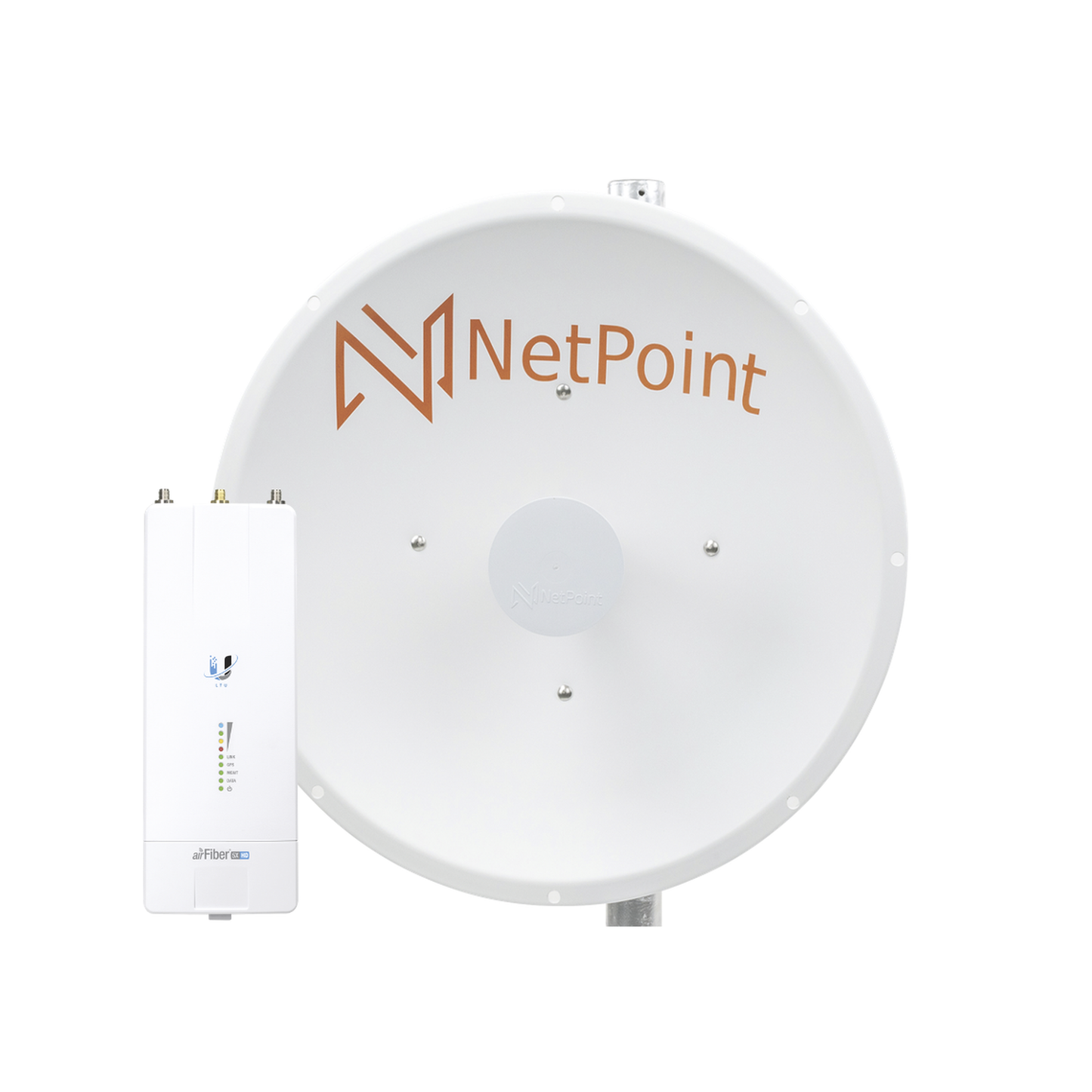 Kit De Radio Af5Xhd Con Antena Np1-Gen2 De 30 Dbi , Frecuencia (4.9-6.2 Ghz), Incluye Jumper, Ideal Para Distancias De Hasta 30Km