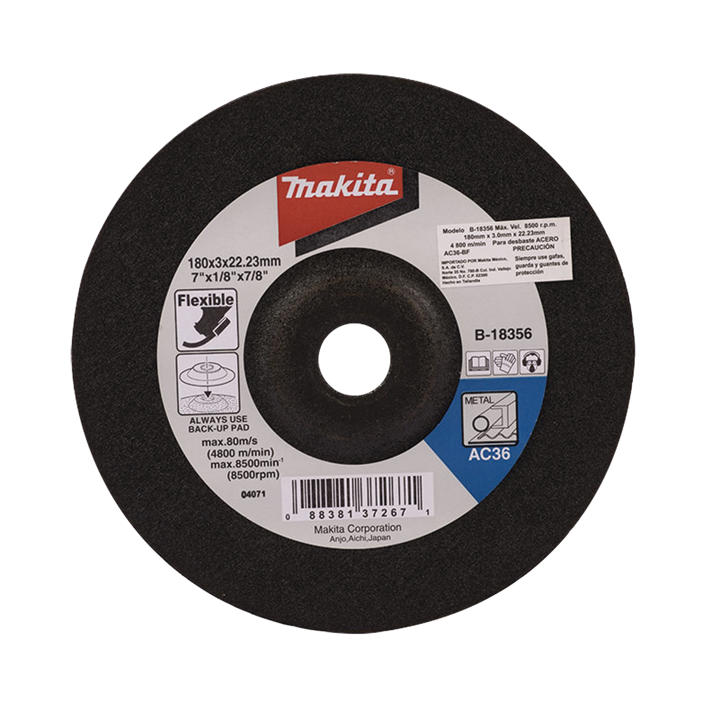 Disco De Desbaste De 4 1/2"