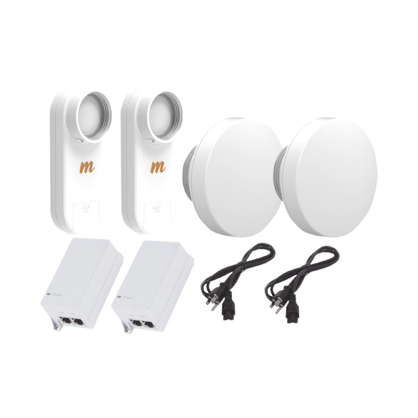 Kit De 2 Radios C5X Con 2 Antenas De (12 Dbi), Rango De Frecuencia Extendida (4.9 A 6.4 Ghz), Incluye Inyector Poe, Cable De Alimentación Y 2 Fleximount-Xl Para Alineación, Distancia De Hasta 3 Km