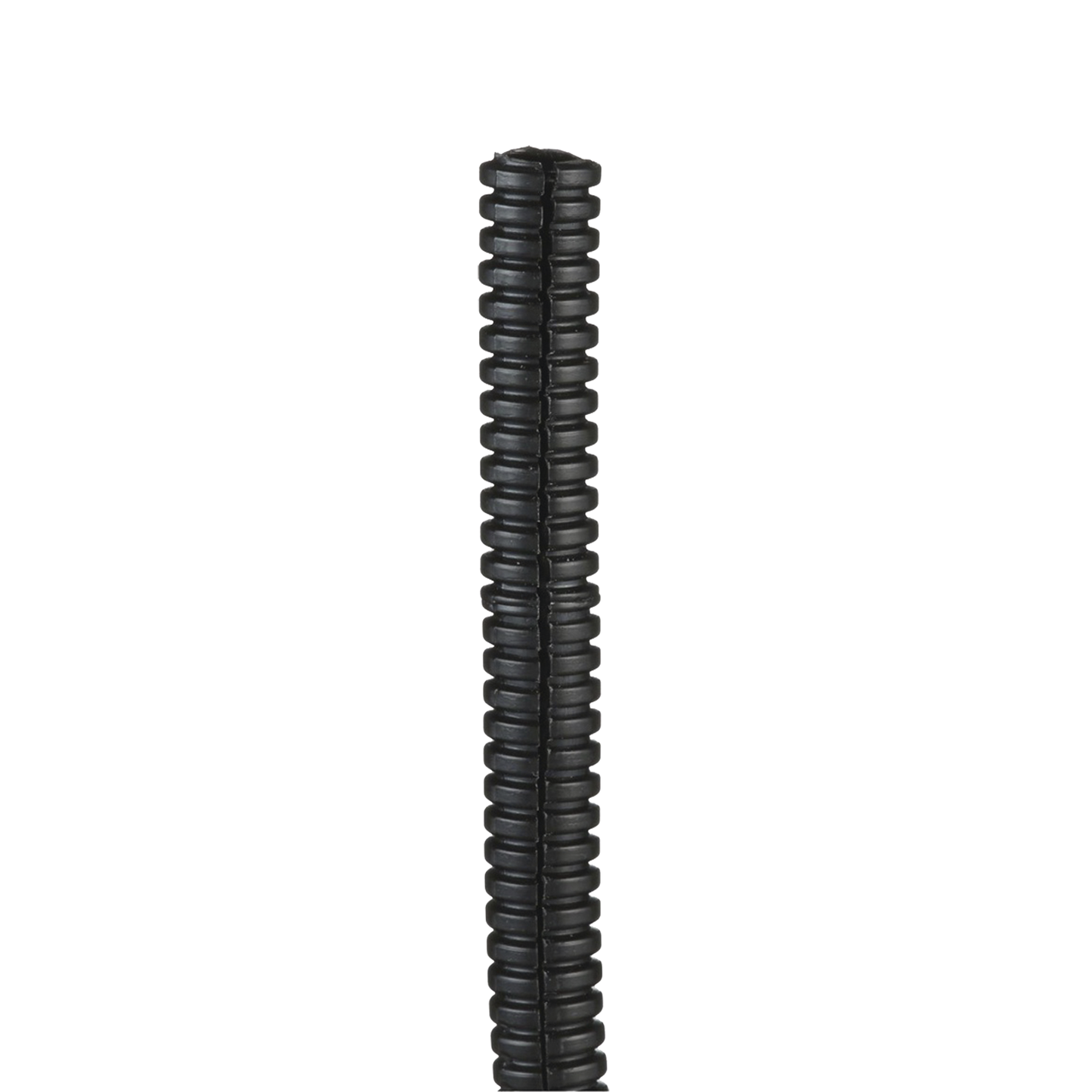 Tubo Corrugado Abierto Para Protección De Cables, .75In (19.1 Mm) De Diámetro, 30.5 M De Largo, Color Negro