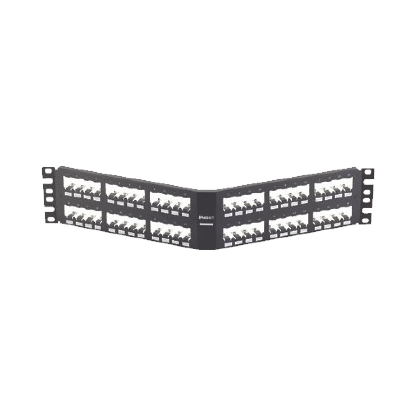 Panel De Parcheo Modular Mini-Com (Sin Conectores), Angulado, Totalmente Blindado, De 48 Puertos, 2Ur