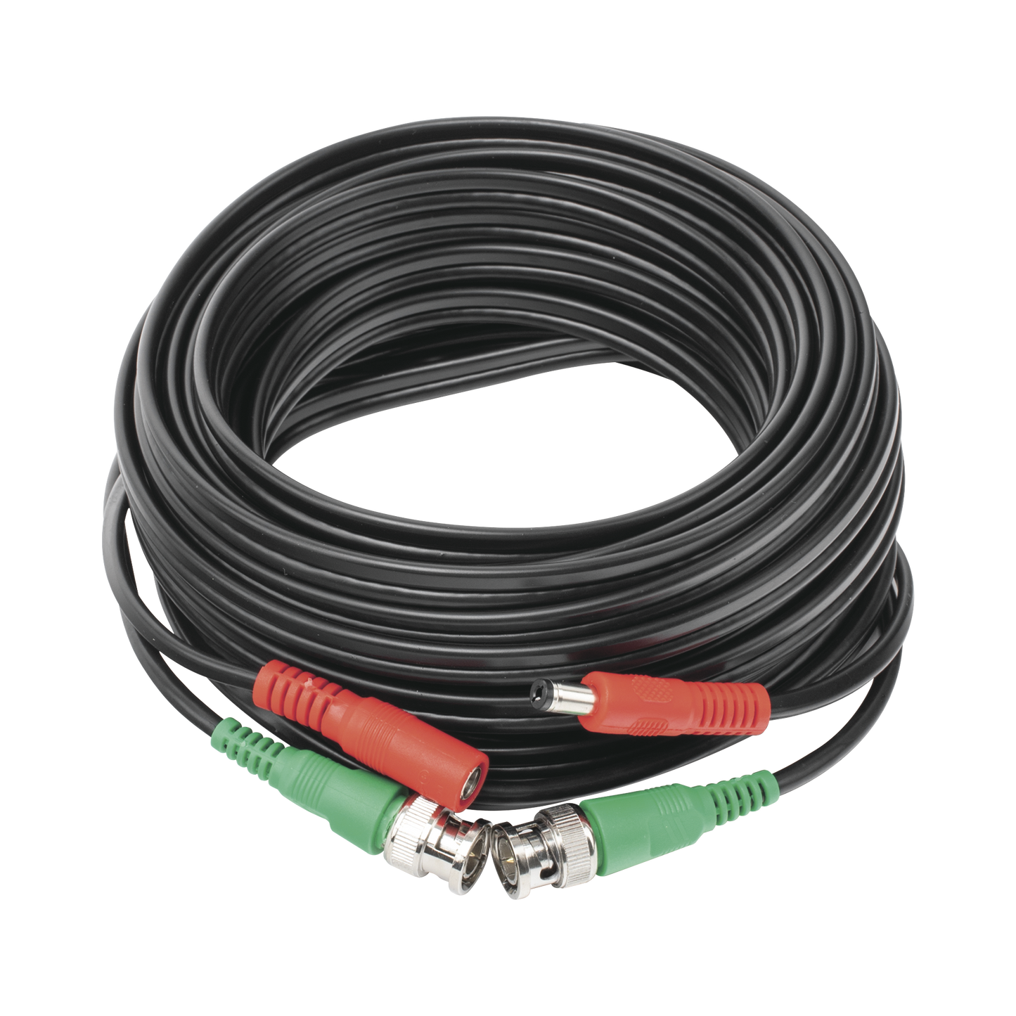 Cable Coaxial Armado Con Conector Bnc (Video) Y Alimentación / Longitud De 10 Mts / Optimizado Para Cámaras 4K / Uso En Interior.