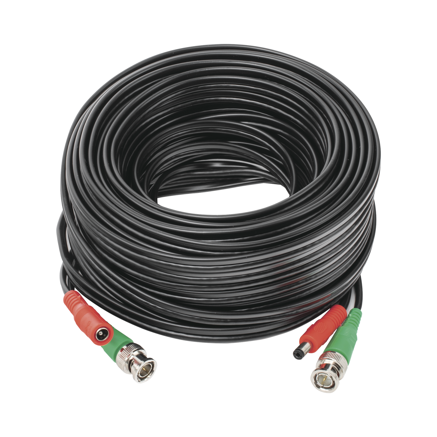Cable Coaxial Armado Con Conector Bnc (Video) Y Alimentación / Longitud De 20 Mts / Optimizado Para Cámaras 4K / Uso En Interior