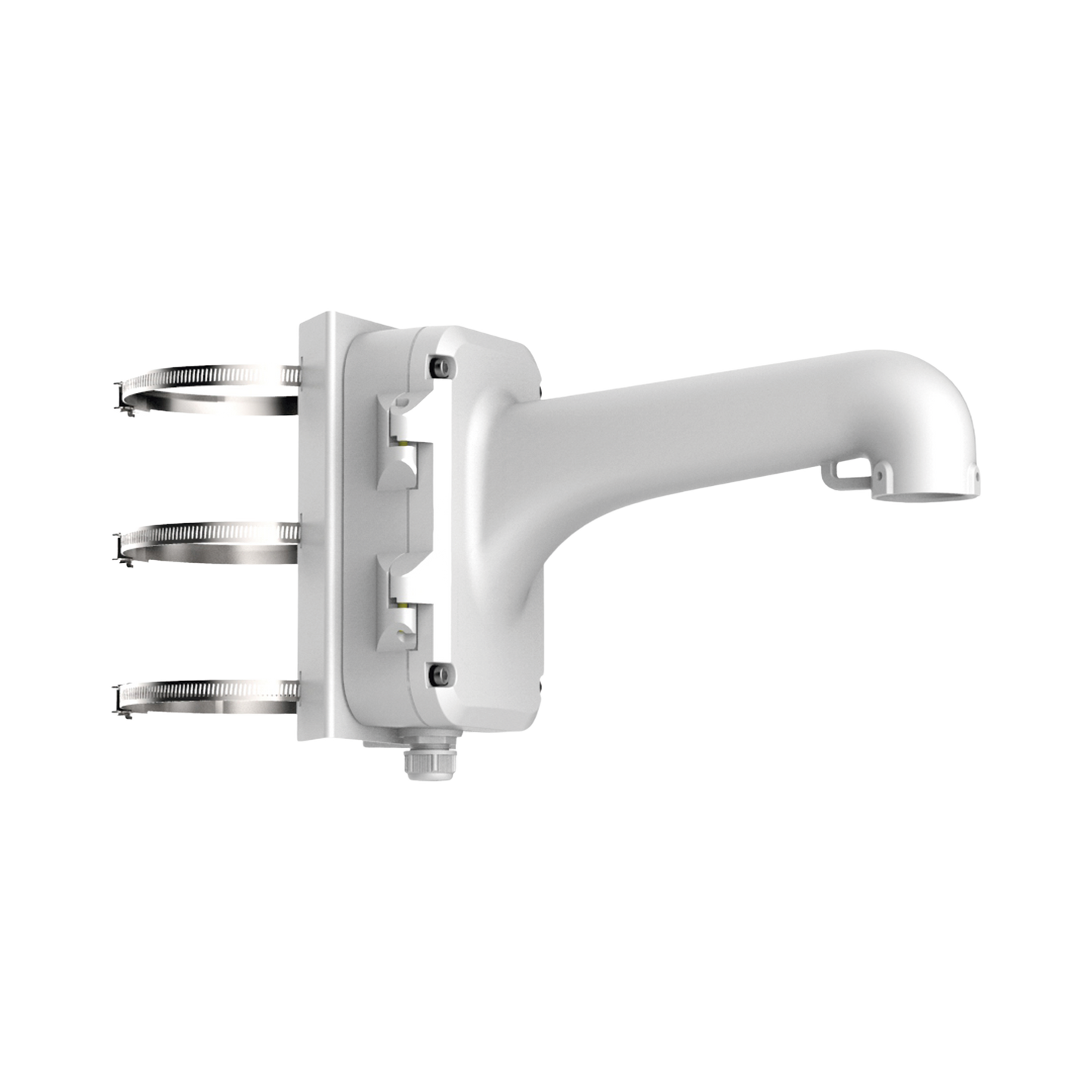 Montaje De Poste Para Domos Hikvision / Color Blanco / Uso En Exterior