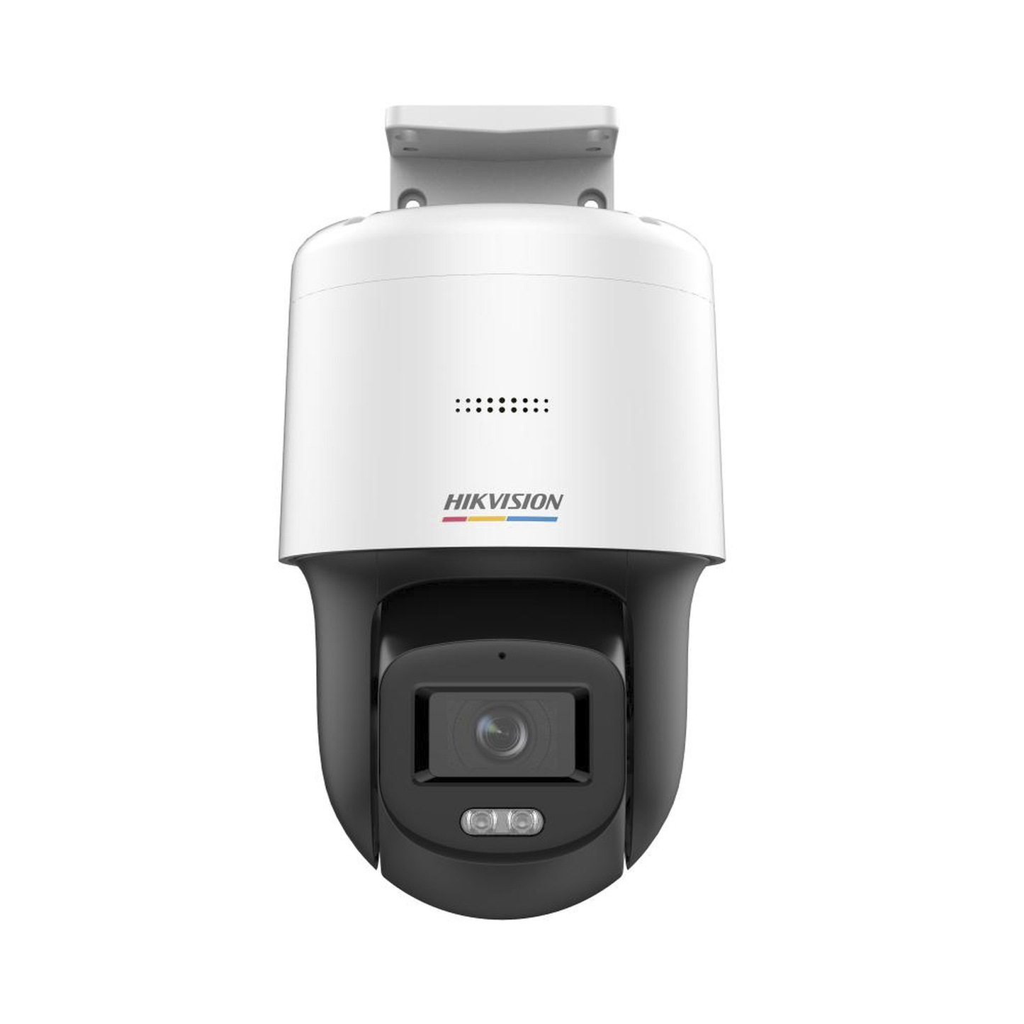 PT IP 4 Megapixel / Lente 4 mm / Luz Blanca 30 mts / Luz Estroboscópica / dWDR / PoE / IP66 / Micrófono y Bocina Interconstruido / Micro SD