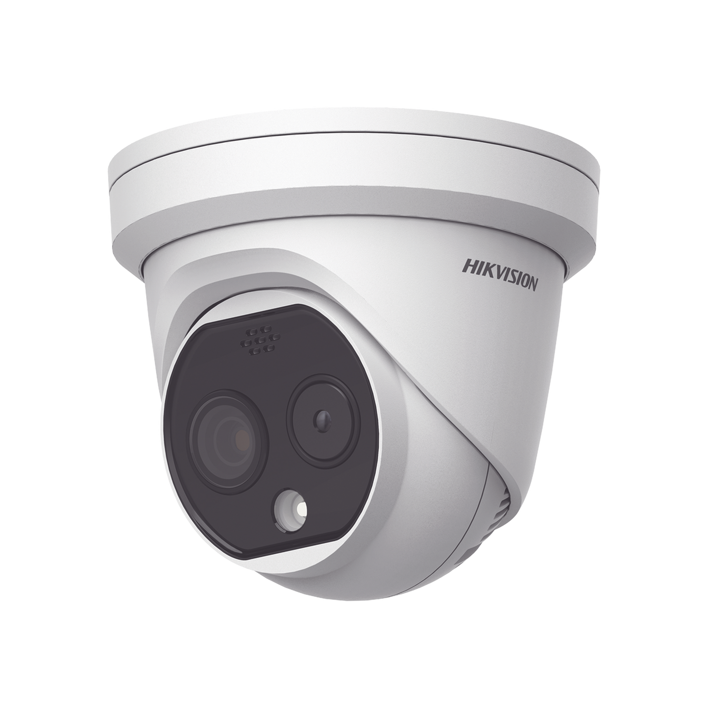 Turret Ip Dual / Térmica 1.8 Mm (160 X 120) / Óptico 2 Mm (4 Megapixel) / 15 Mts Ir / Micro Sd 32 Gb Incluida / Exterior Ip67 / Poe / Termométrica / Detección De Temperatura / Sirena Y Luz Intermitente Integrada