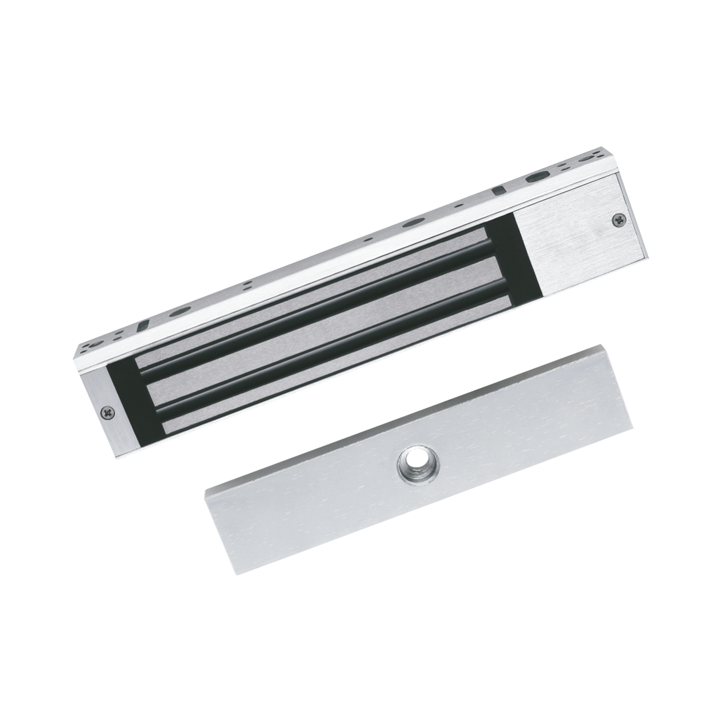 Chapa Magnética De 600 Lbs (280 Kg) / Montaje En Puerta Normal O De Vidrio / Certificado Ce / Para Uso En Interior / Indicador Led / Magnetismo Anti-Residual