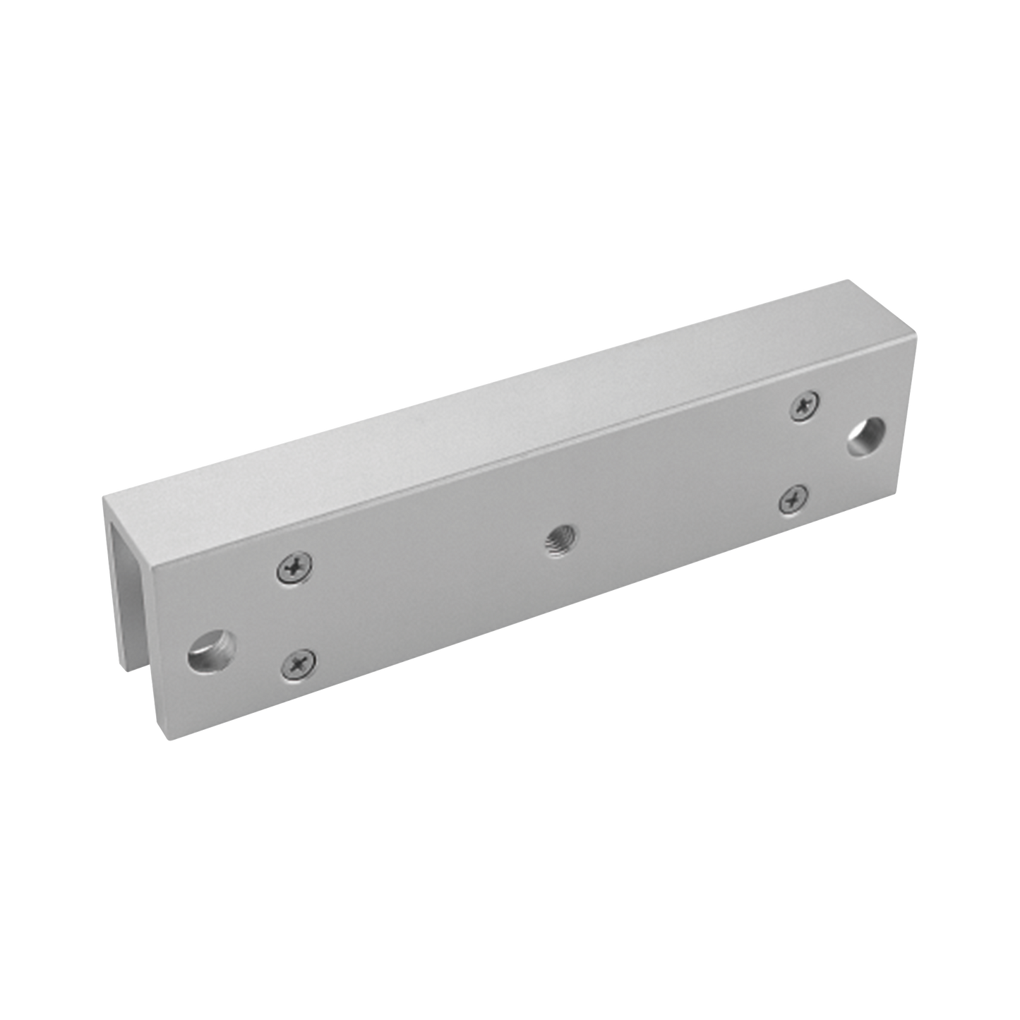 Montaje En "U" Para Instalación De Chapa Magnética Ds-K4H258S En Puerta De Cristal (Vidrio)