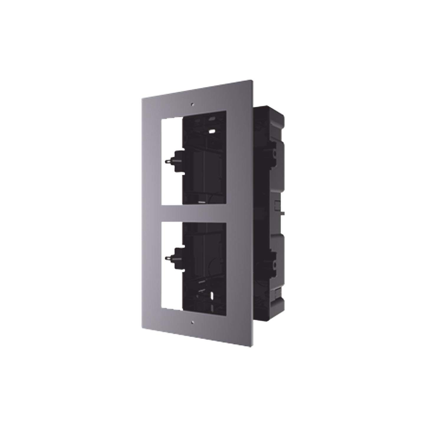 Base De 2 Espacios Para Empotrar Módulos De Videoporteros Hikvision