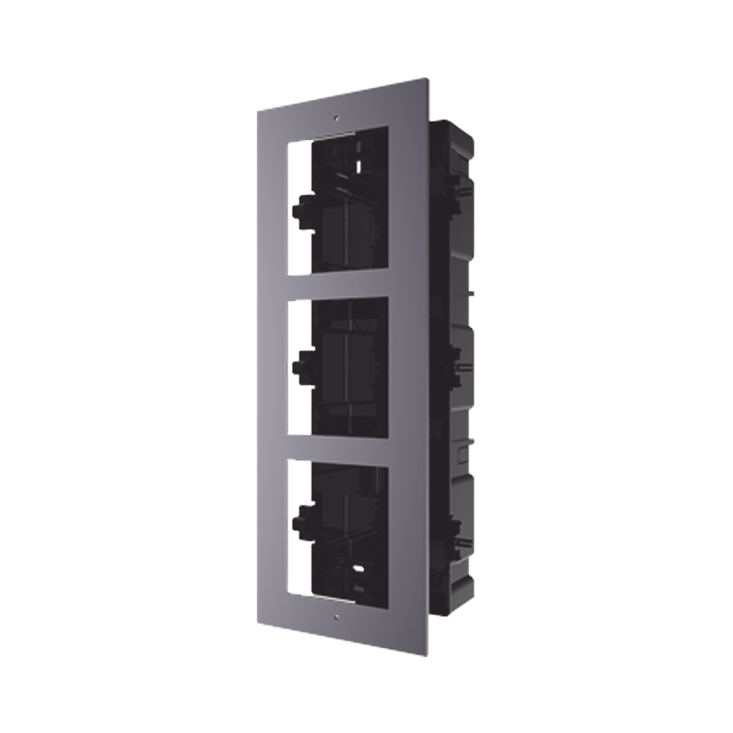 Base De 3 Espacios Para Empotrar Módulos De Videoporteros Hikvision