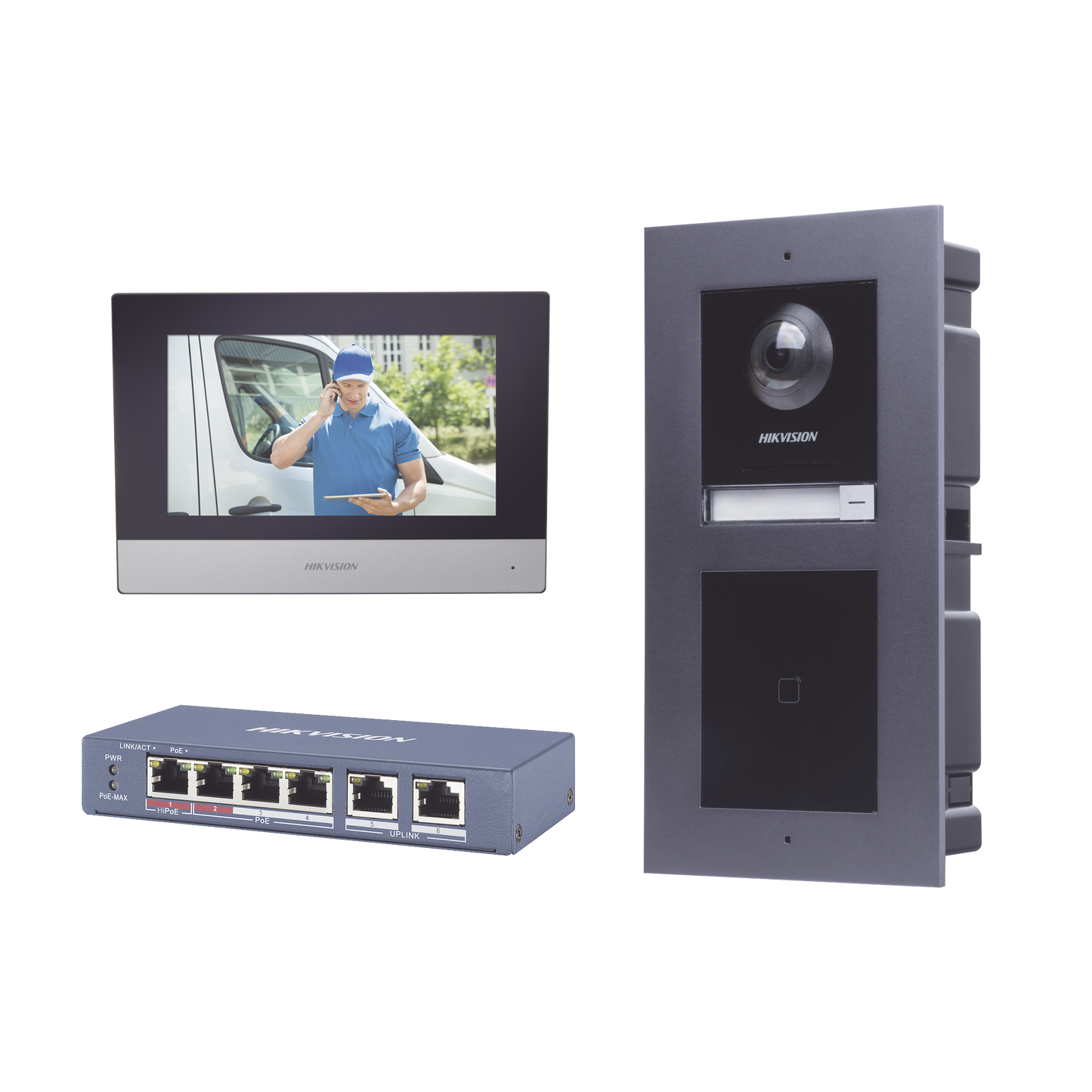 Kit De Videoportero Ip Con Llamada A App De Smartphone Y Lector De Tarjetas Em / 2Da Generación (Modular) / Montaje Para Empotrar Incluido