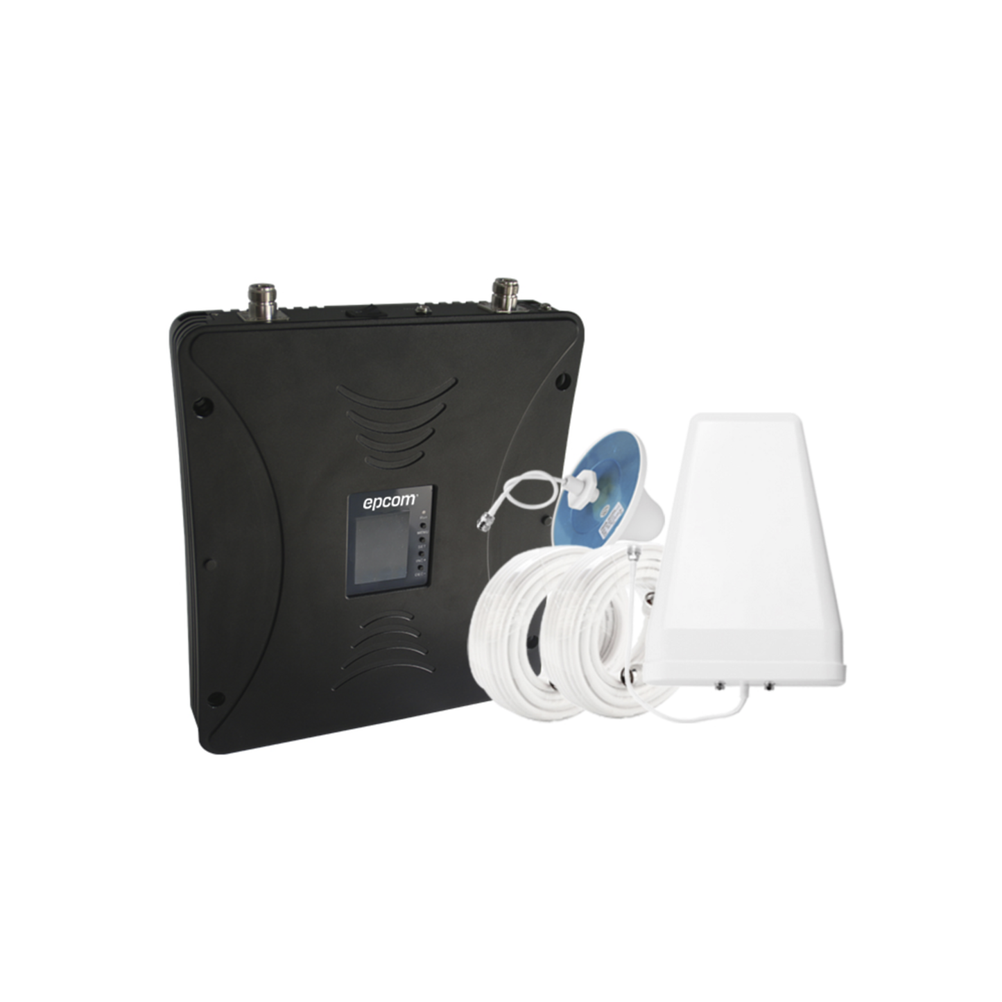 Kit Amplificador De Señal Celular 4.5G, 4G Lte, 3G Y Voz. Funciona Con Todos Los Operadores. Soporta Múltiples Dispositivos Y Tecnologías. Hasta 1200 Metros Cuadrados De Cobertura