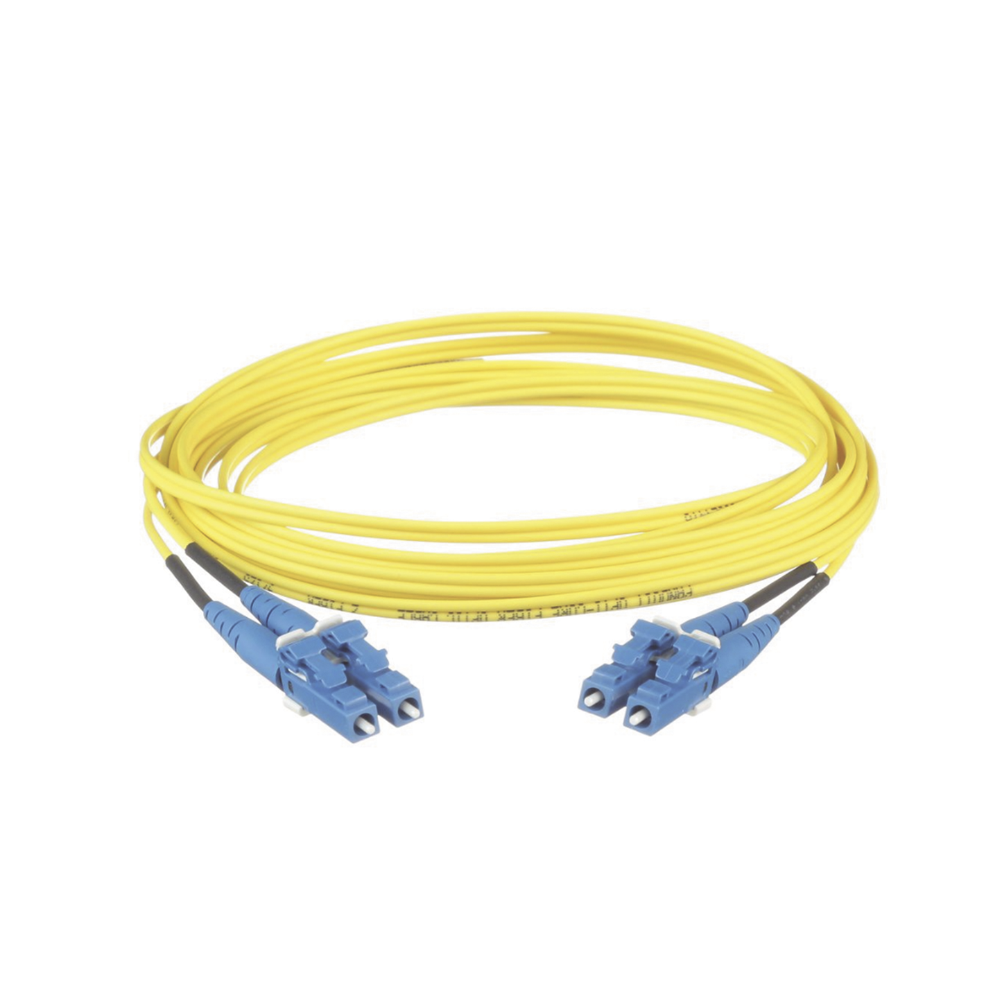 Jumper De Fibra Optica Monomodo 9/125 Os2, Lc-Lc Duplex, Lszh, Color Amarillo, 1 Metro