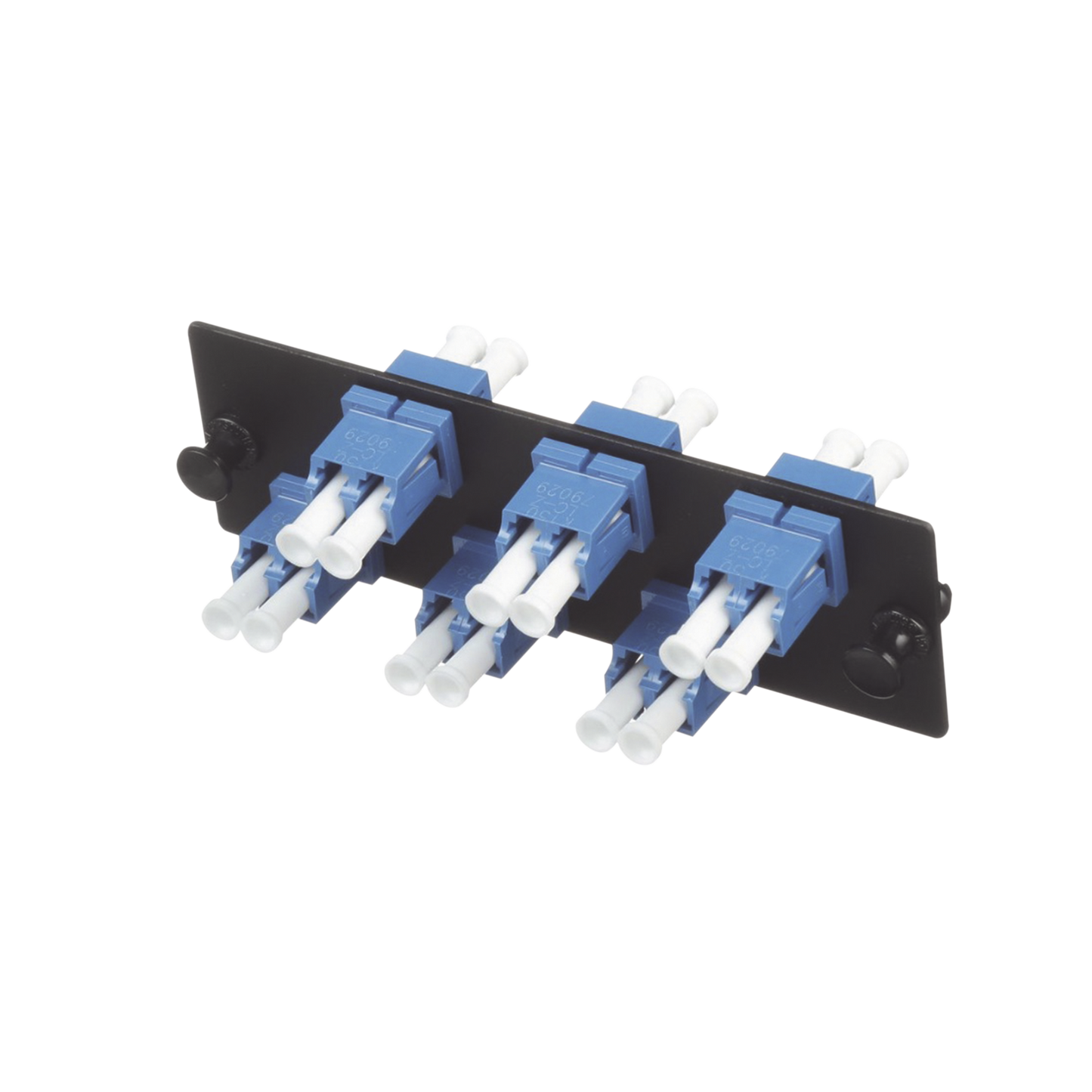 Placa Acopladora De Fibra Optica Fap, Con 6 Conectores Lc Duplex (12 Fibras), Para Fibra Monomodo Os1/Os2, Color Azul