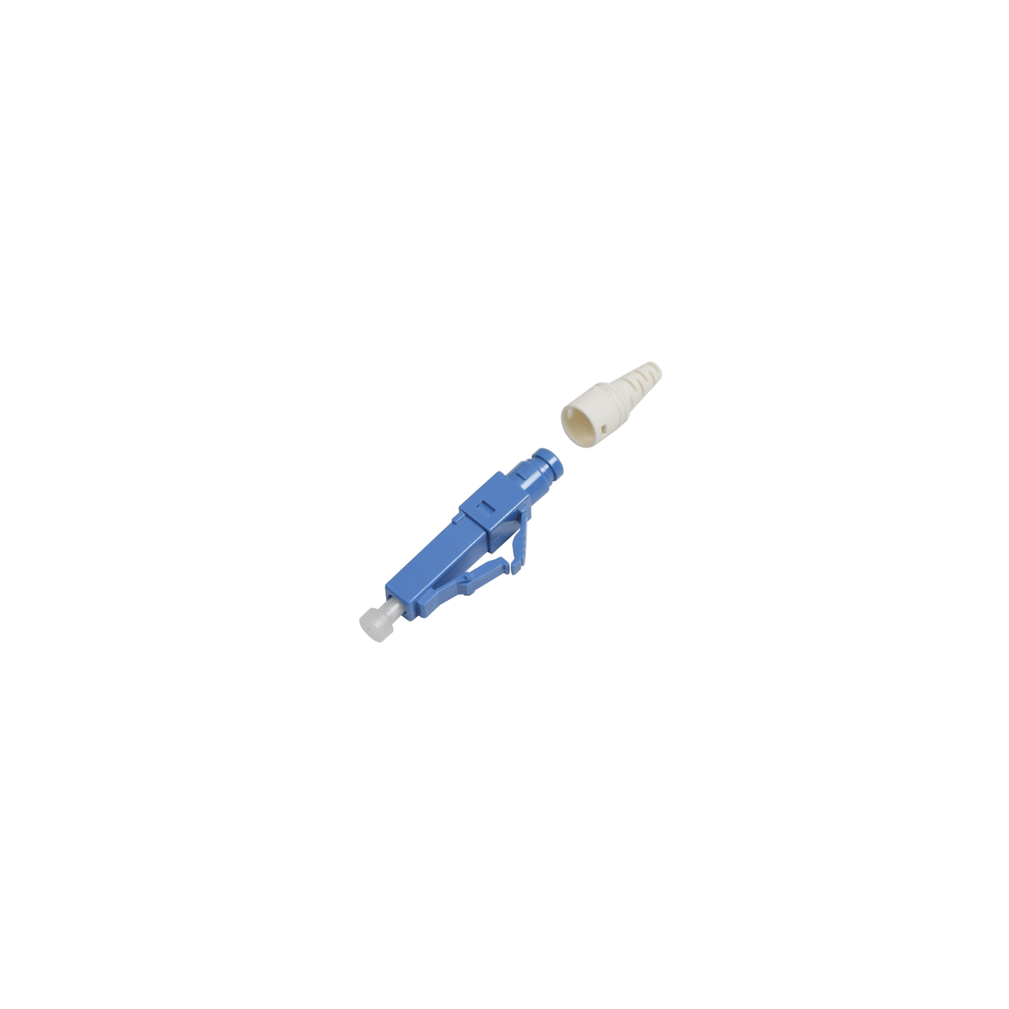Conector De Fibra Óptica Pre-Pulido Lightbow Lc/Upc Simplex, Monomodo Os1/Os2, Re-Terminable, Color Azul