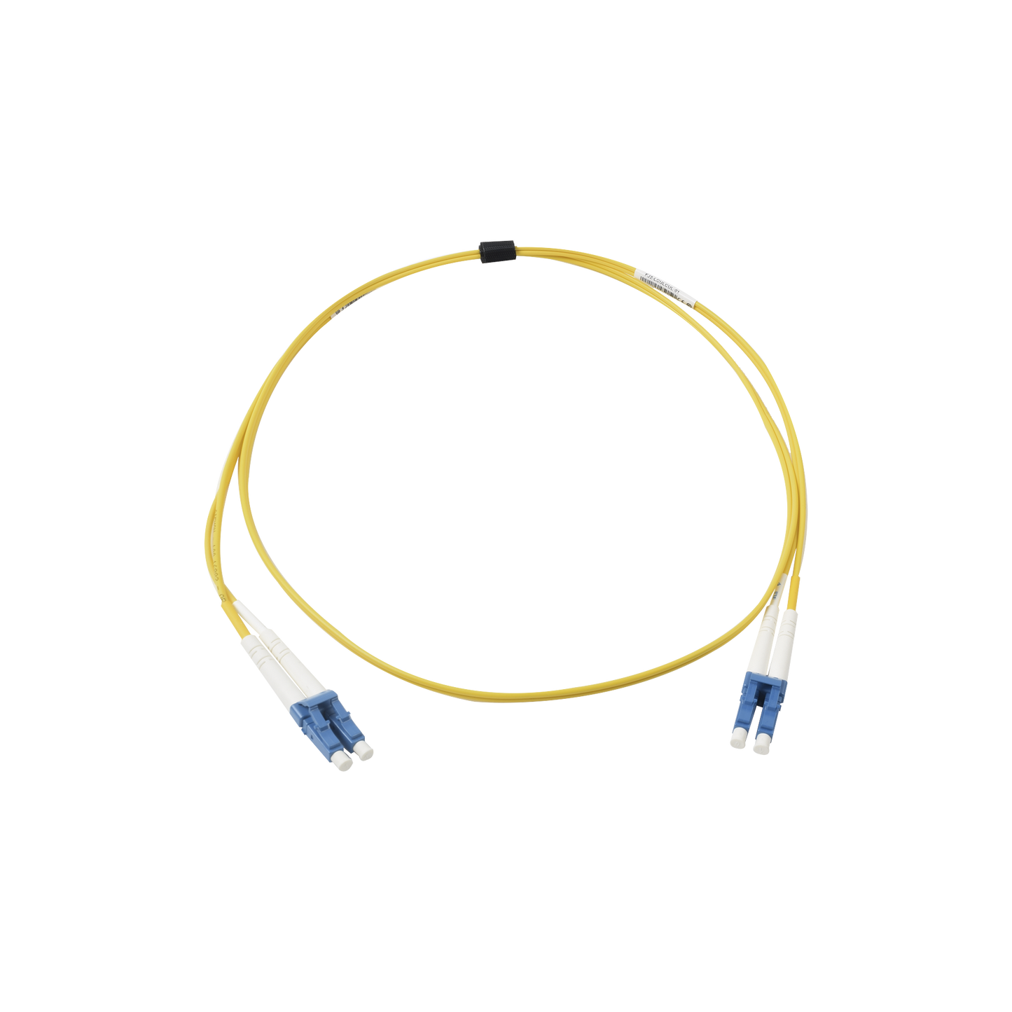 Jumper De Fibra Óptica Monomodo (Os2), Xglo, Riser, Lc/Upc-Lc/Upc Duplex, Ofnr, Color Amarillo, 1 Metro