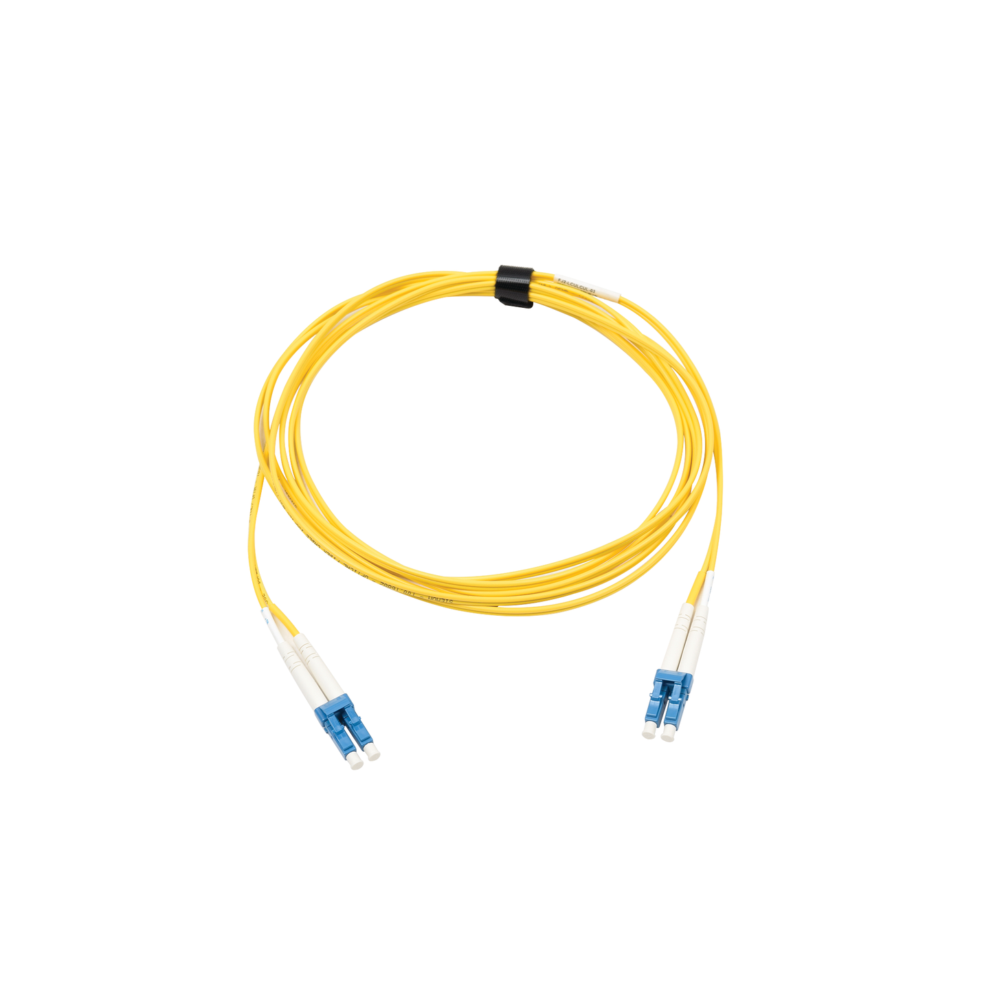 Jumper De Fibra Óptica Monomodo (Os2), Xglo, Riser, Lc/Upc-Lc/Upc Duplex, Ofnr, Color Amarillo, 3 Metros