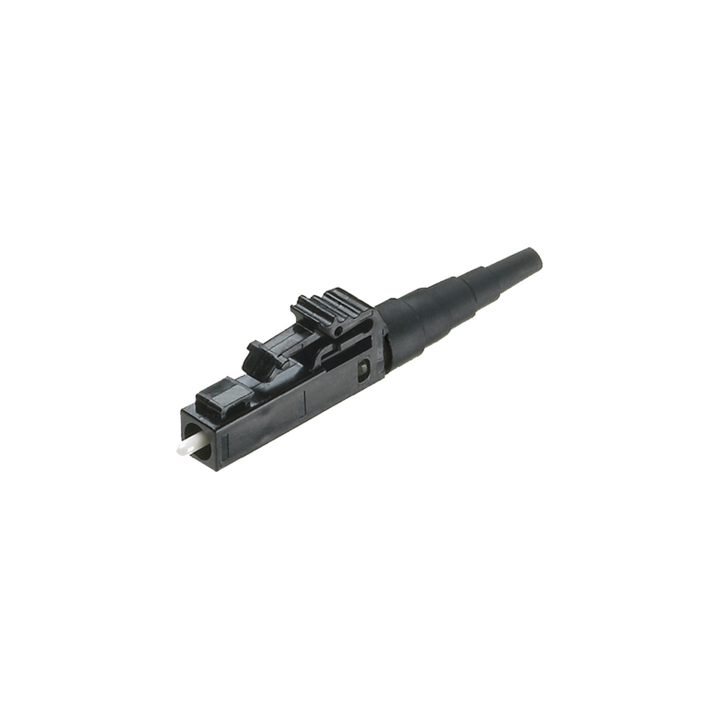 Conector De Fibra Óptica Multimodo Om2, Om3 Y Om4, Lc Simplex, Pulido En Campo, Color Negro