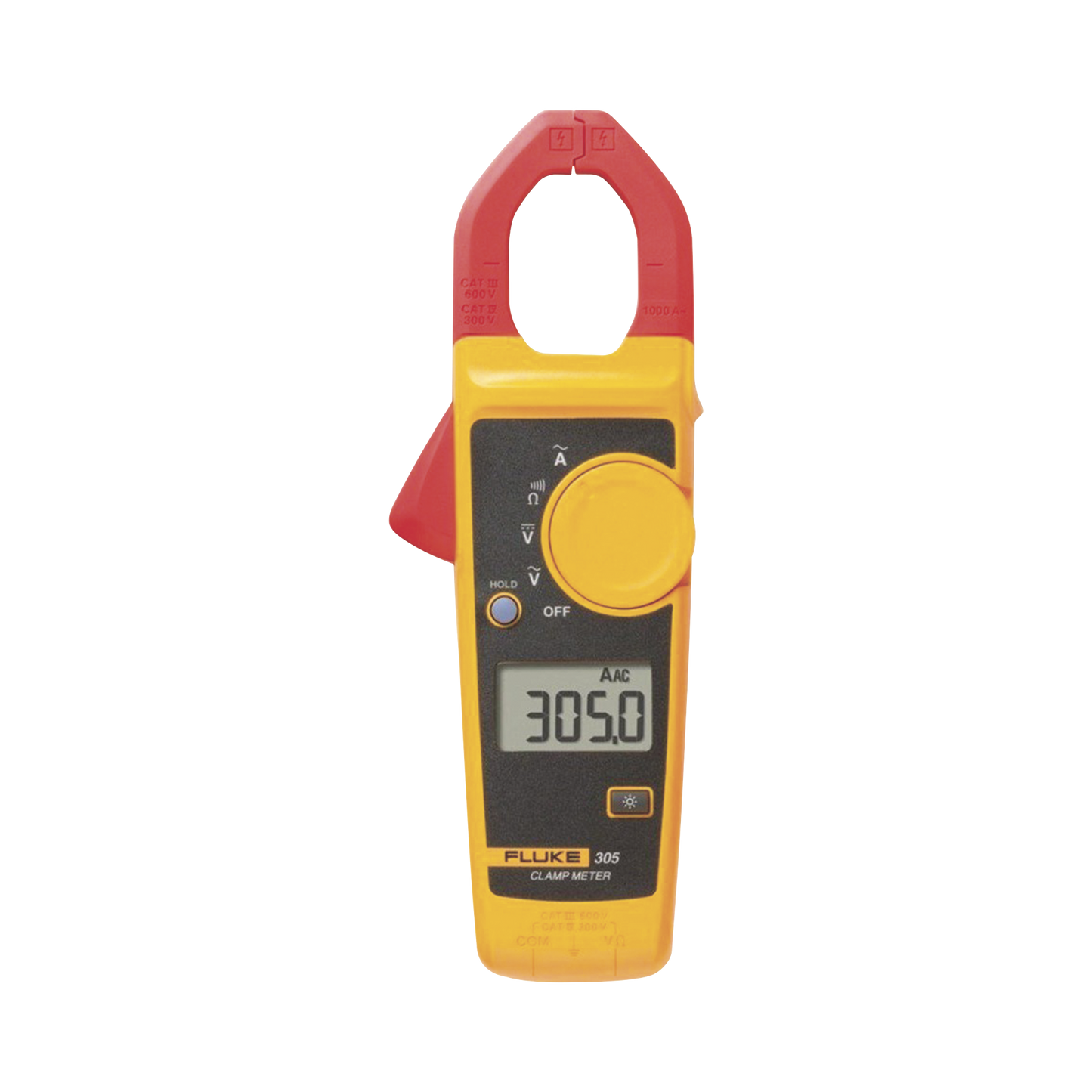 Amperimetro De Gancho, Para Medida De Corriente En Ca De 999 A Y Tensión En Ca Y Cc De 600V