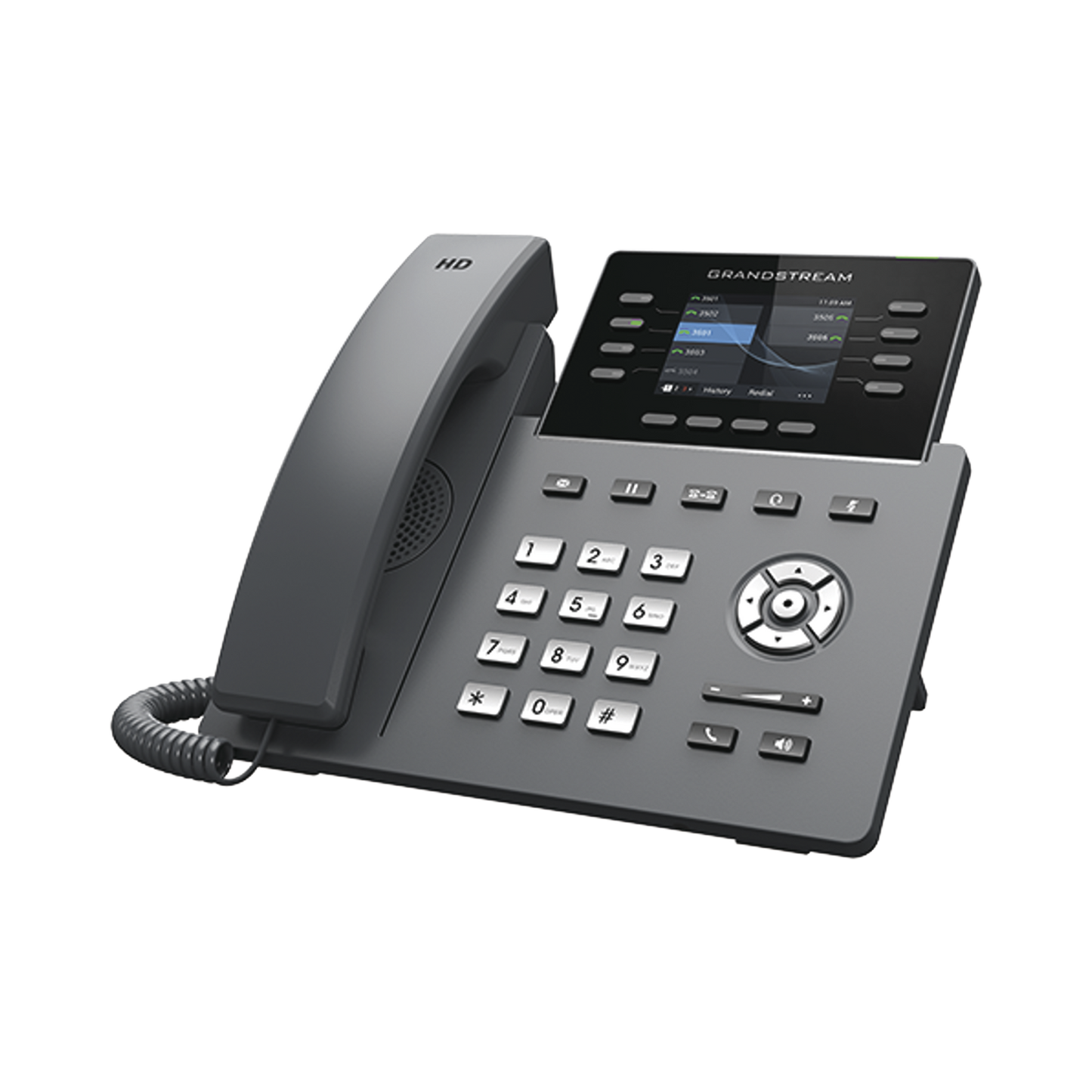 Teléfono Ip Wi-Fi, Grado Operador, 8 Líneas Sip Con 4 Cuentas, Pantalla A Color 2.8", Puertos Gigabit, Bluetooth, Poe, Codec Opus, Ipv4/Ipv6 Con Gestión En La Nube Gdms