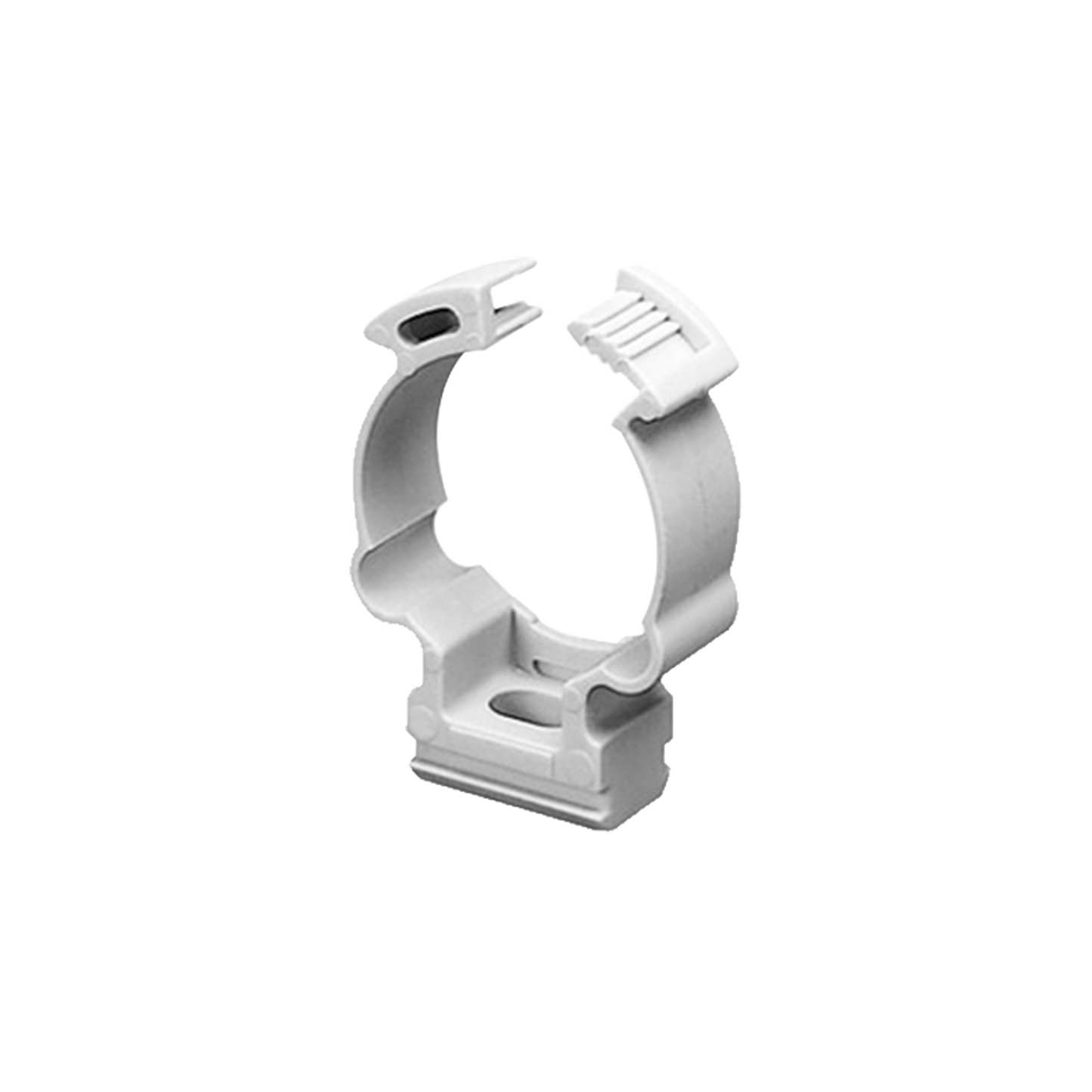 Soporte De Collar (Abrazadera), Pvc Auto-Extinguible, Cerrado Para Tubería De 40 Mm