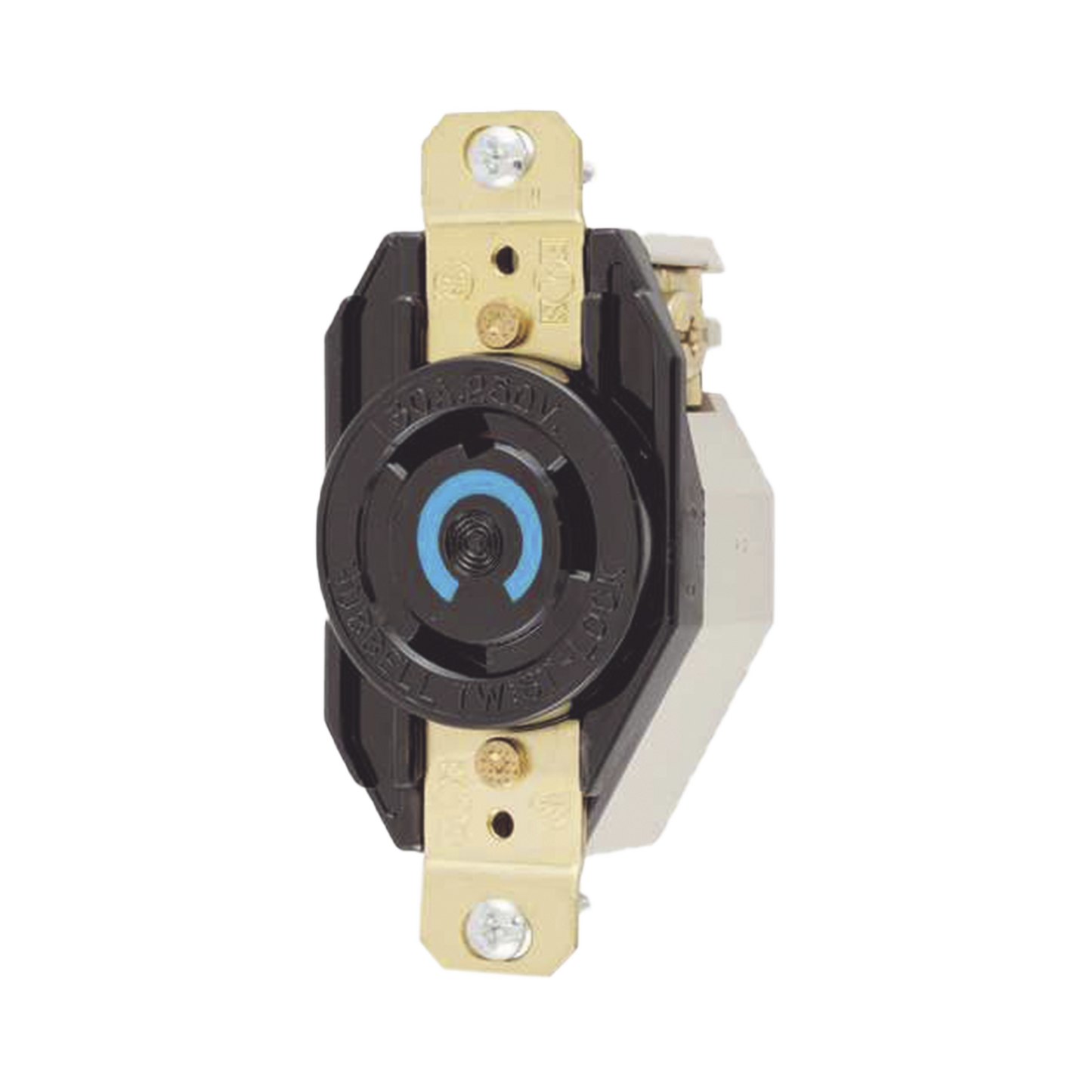 Receptáculo De Media Vuelta Industrial 30 A 250 V Ca 2 Polos 3 Hilos (Nema L6-30R).