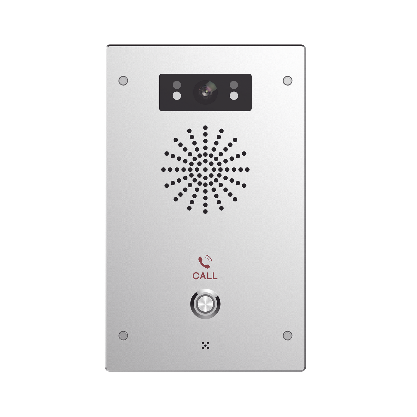 Video Intercomunicador Ip, 2 Líneas Sip, 2 Relevadores Con Botón Para Llamada, Onvif, Anti-Vandálico, Poe, Ip65 E Ik10, Poe