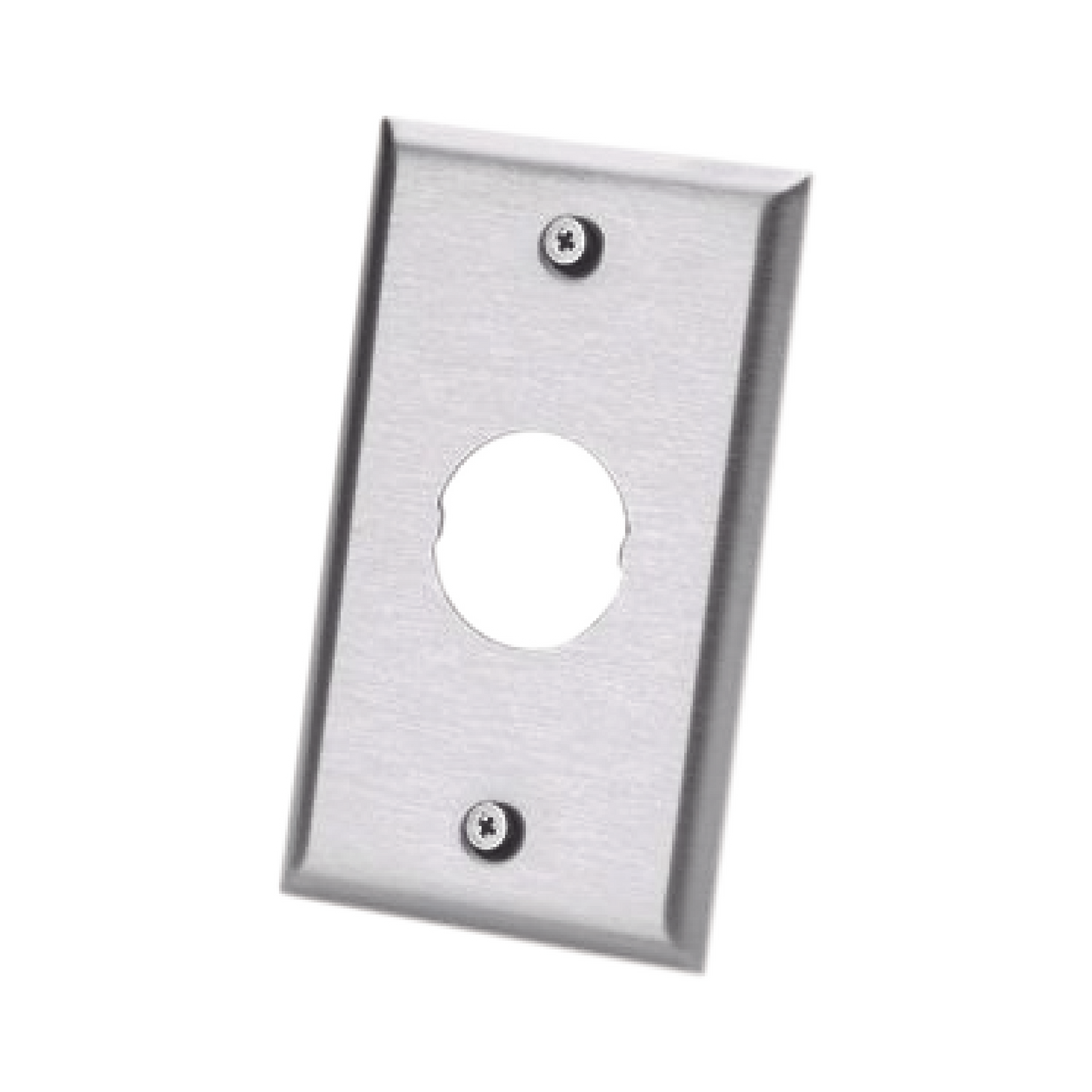 Placa De Pared Industrialnet™, Para 1 Conector Industrial, De Acero Inoxidable